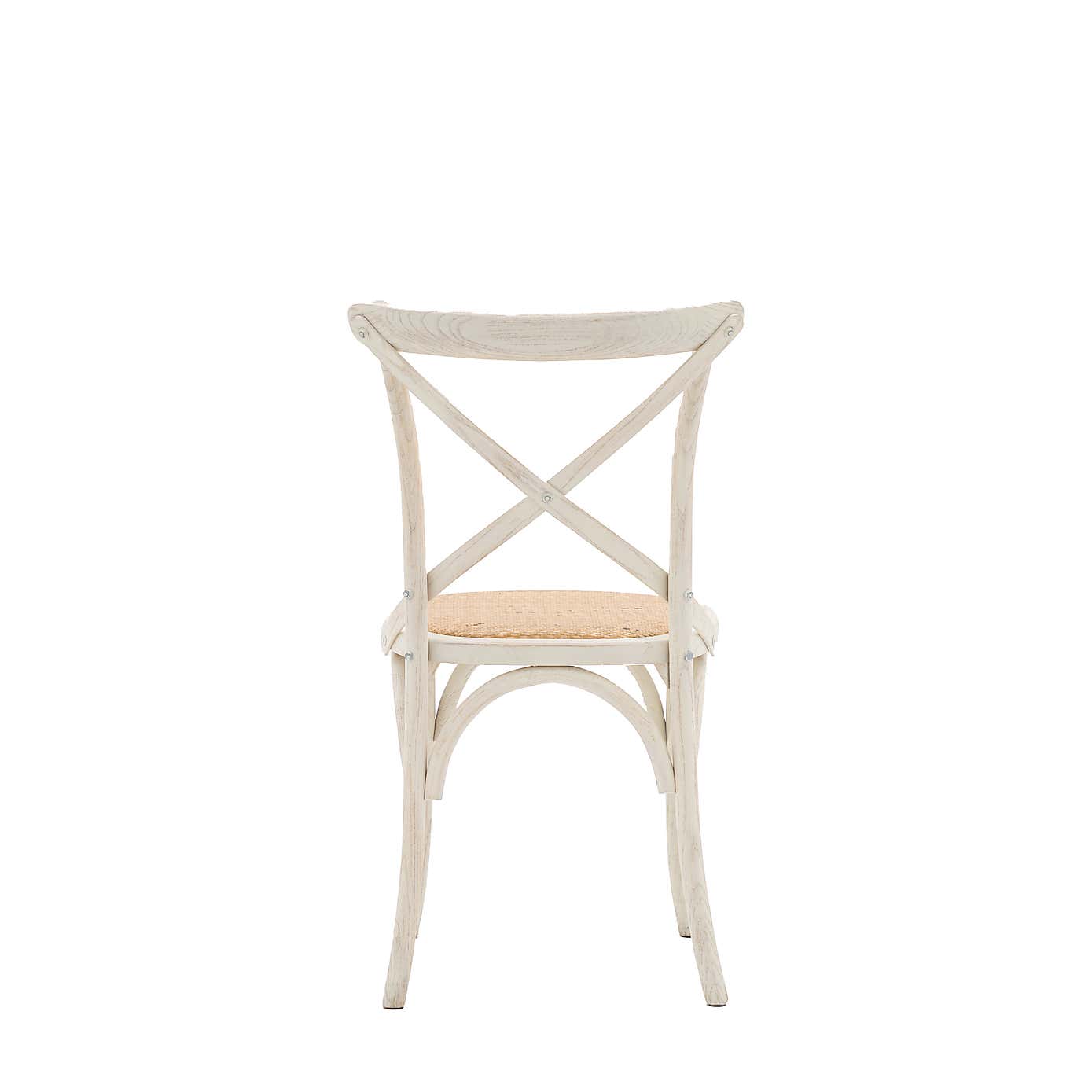 Cannock Set of 2 Dining Chairs, Oak & Rattan