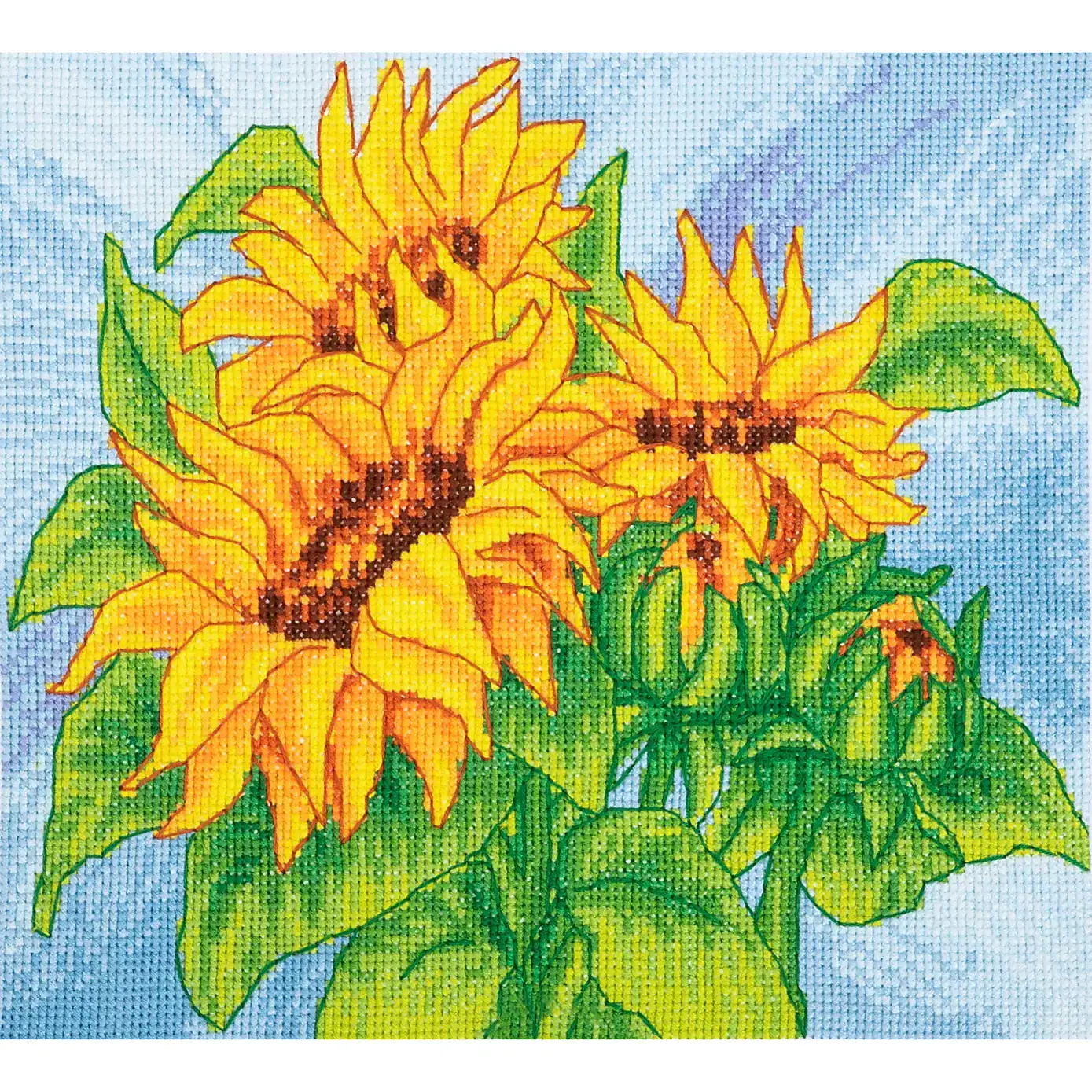 Cross Stitch Large Sun Flowers