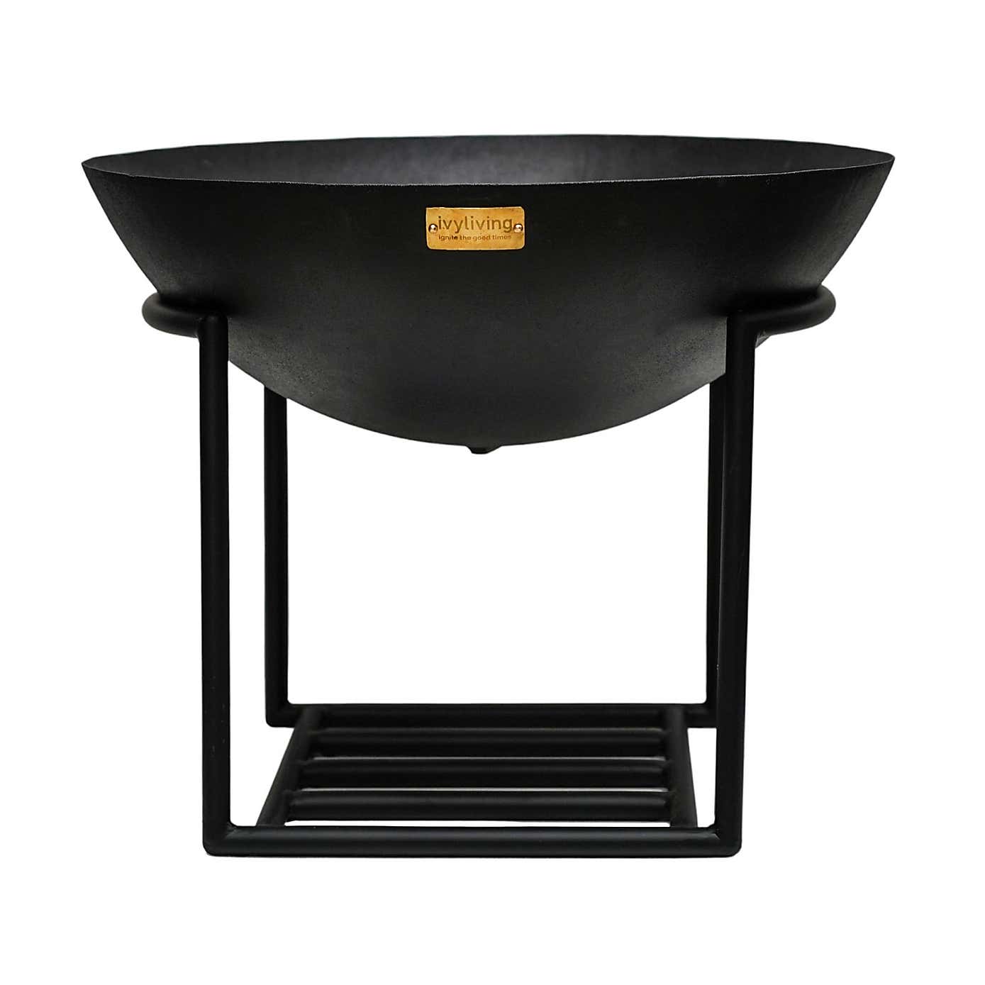 Outdoor Cast Iron Firebowl with Stand