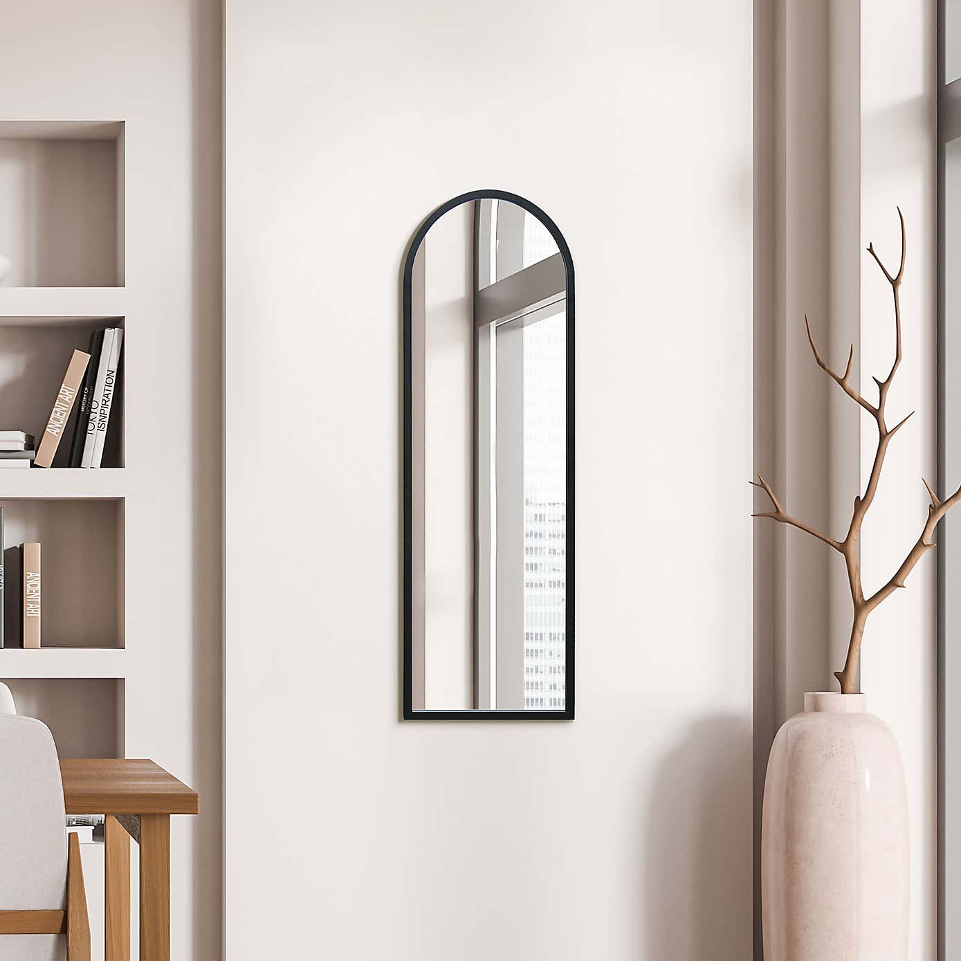 Arcus Arched Slim Indoor Outdoor Full Length Wall Mirror