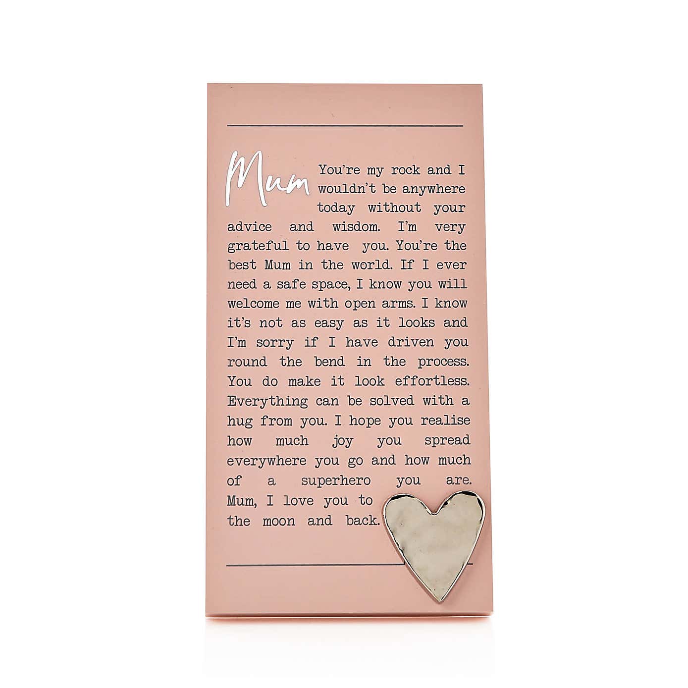 Mum Moments Plaque