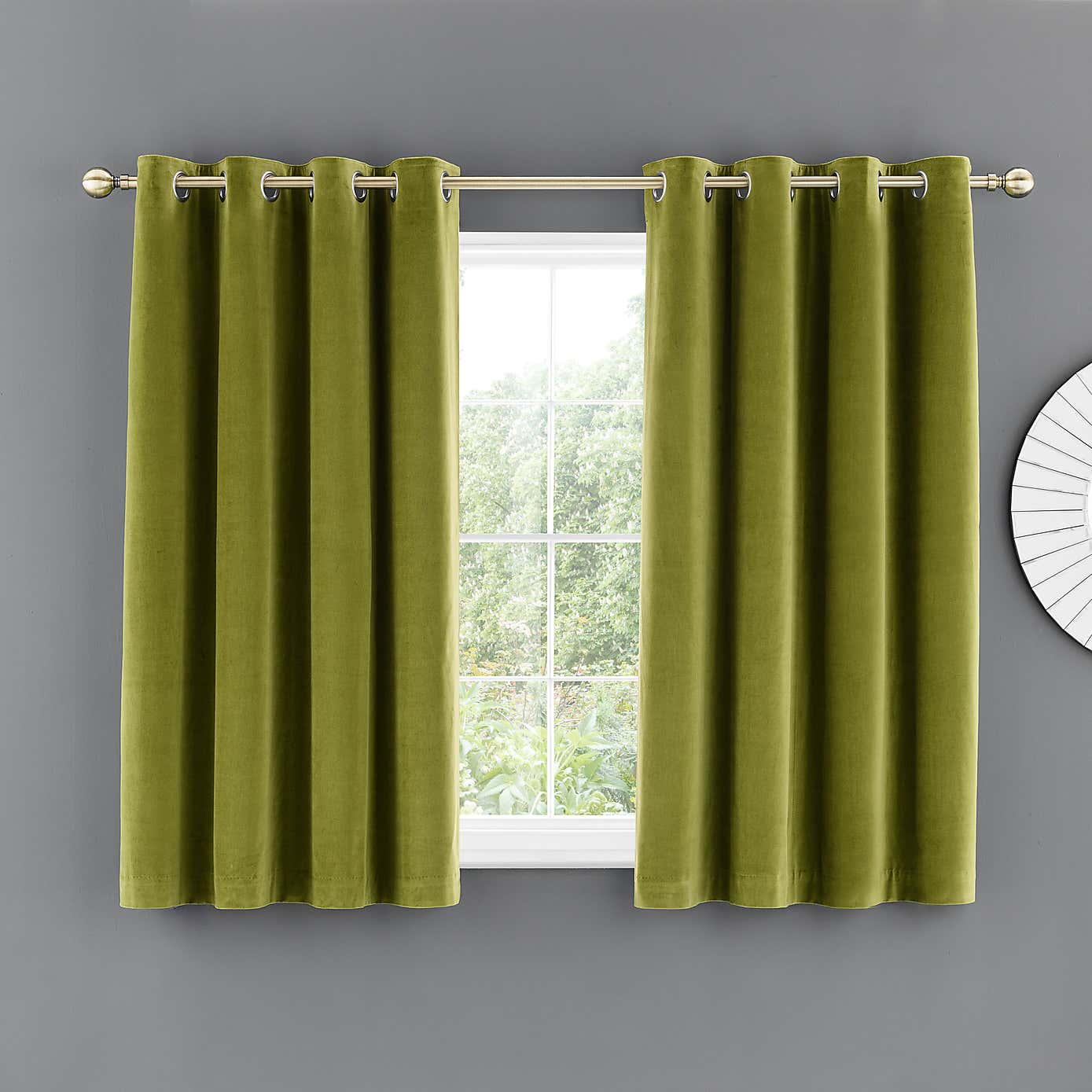 Clara Velvet Eyelet Curtains