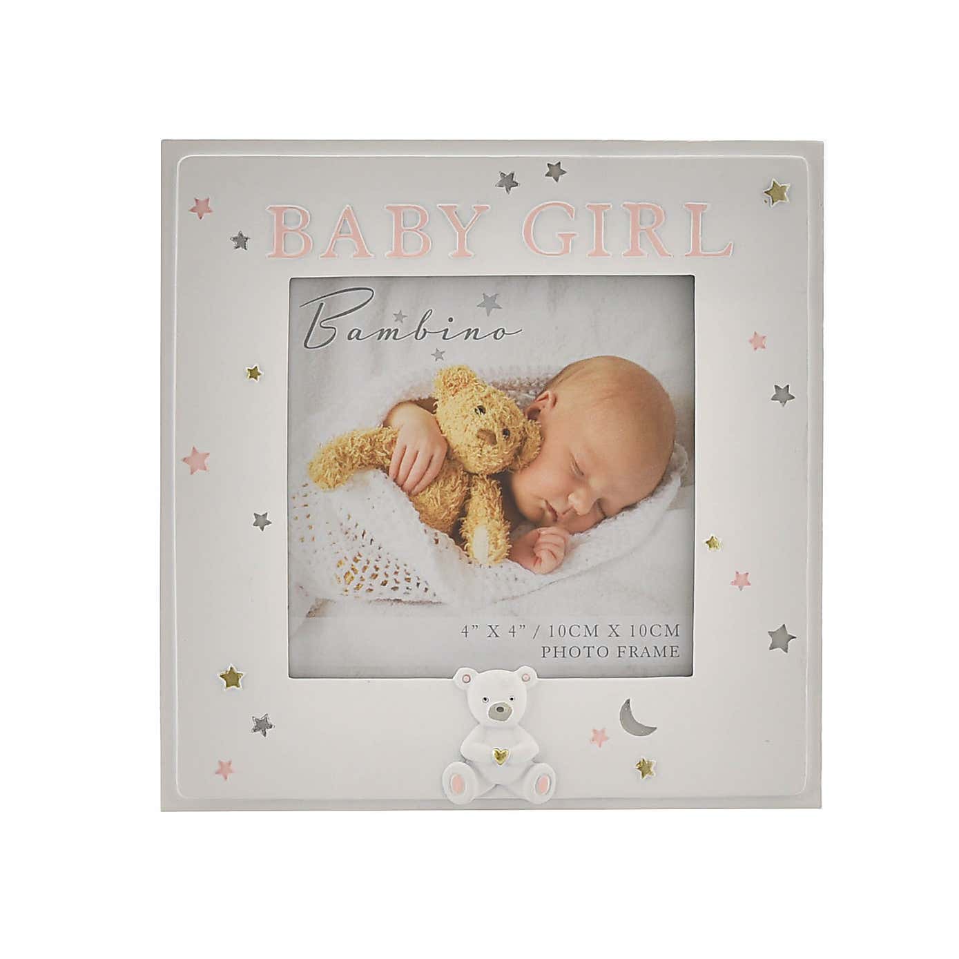 Bambino Resin Baby Girl Photo Frame