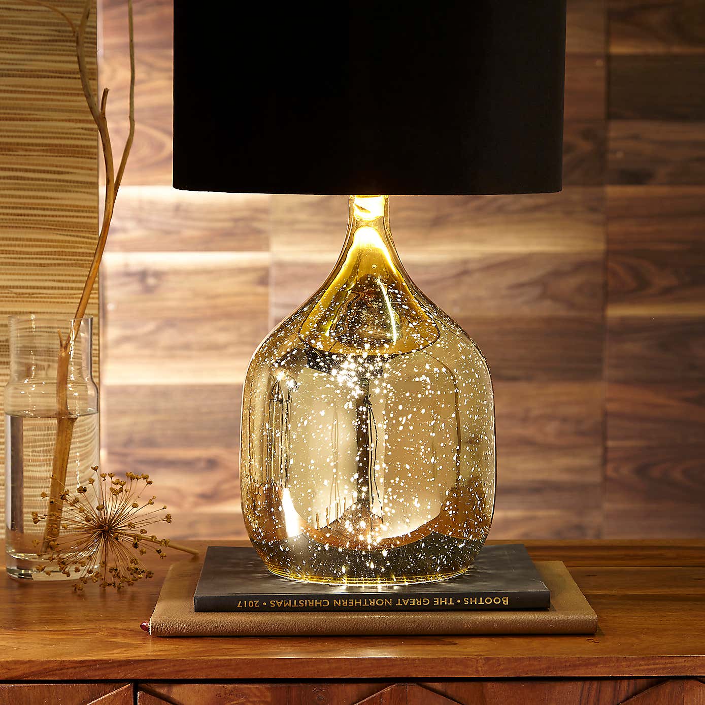 Stellar Dual Light Glass Table Lamp
