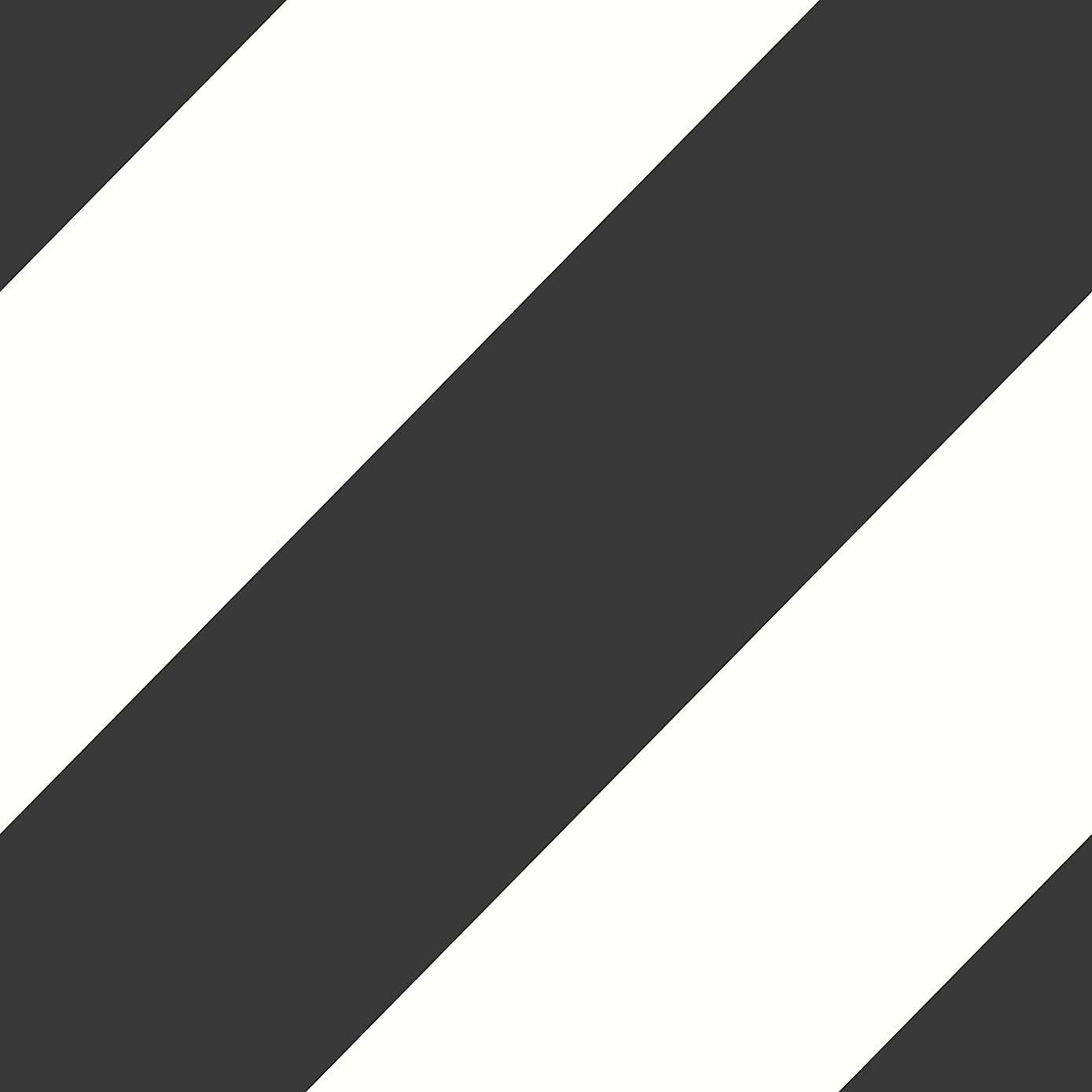 Diagonal Stripe Monochrome Wallpaper