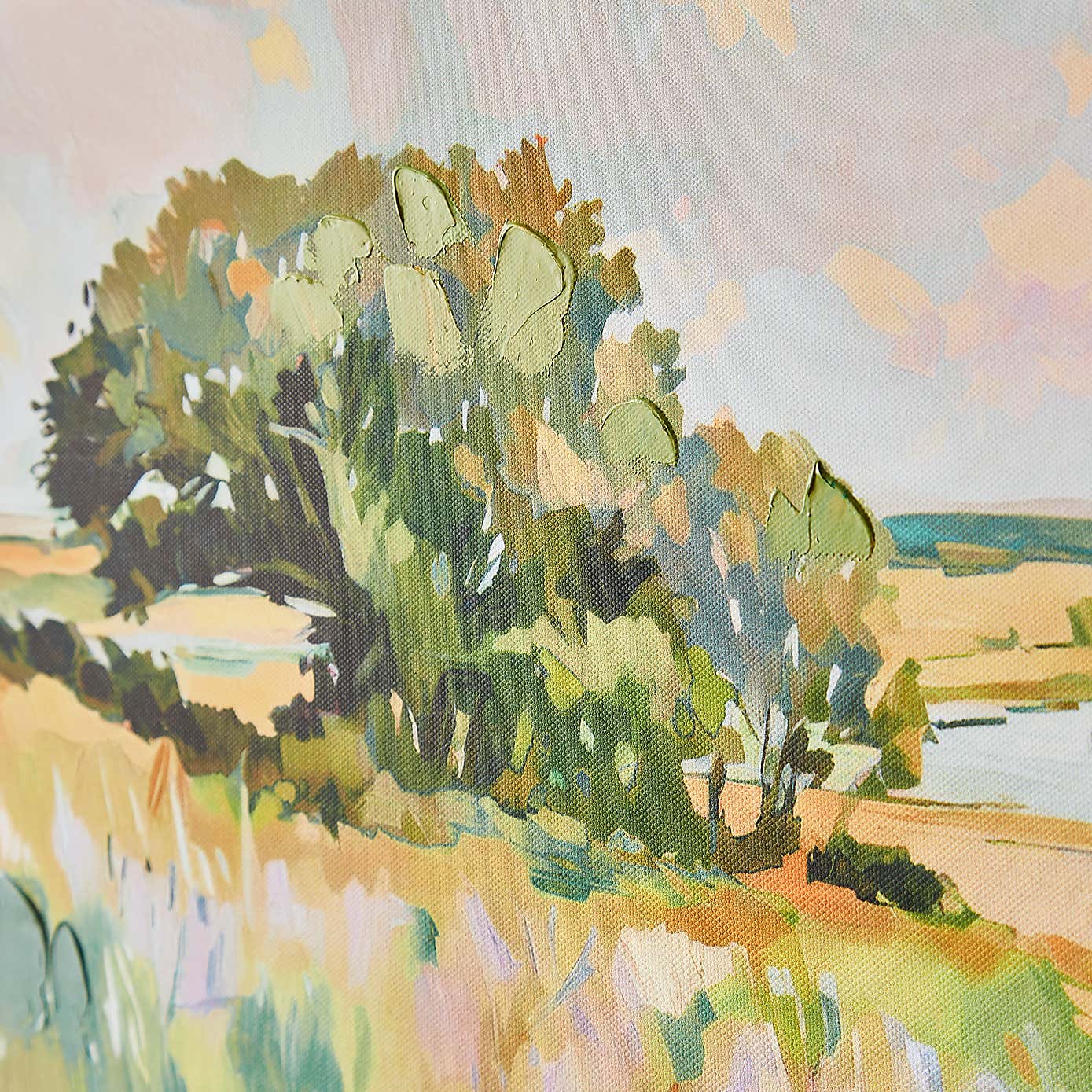 Rolling Hills Hand Finished Framed Canvas