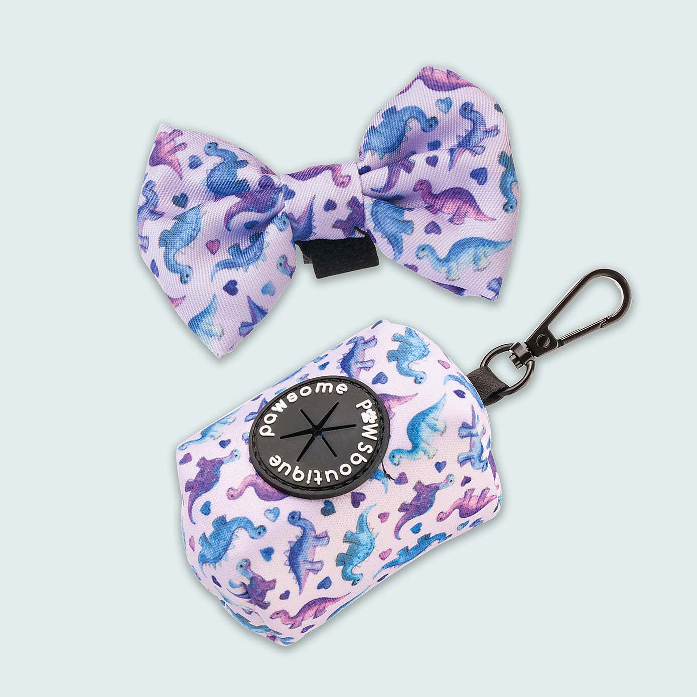 Tiny Diny Poo Bag Holder & Bow Tie Set