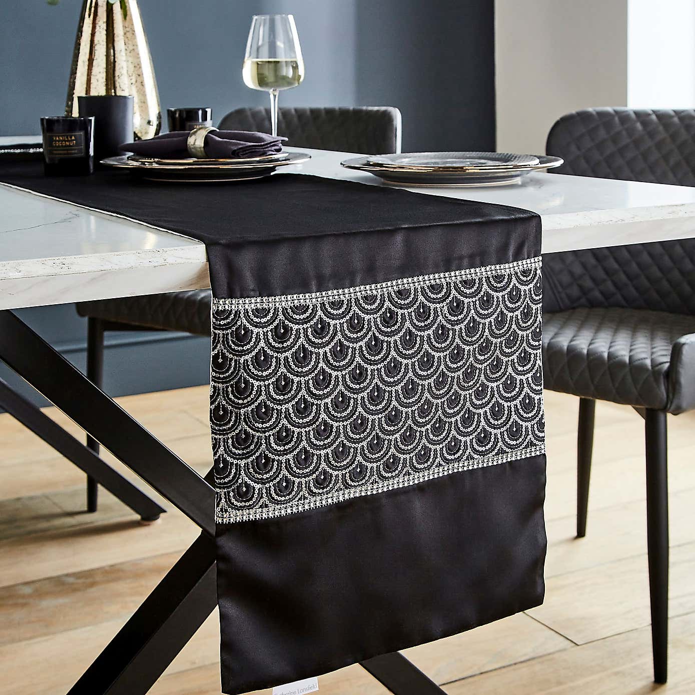 Catherine Lansfield Deco Sequin Table Runner