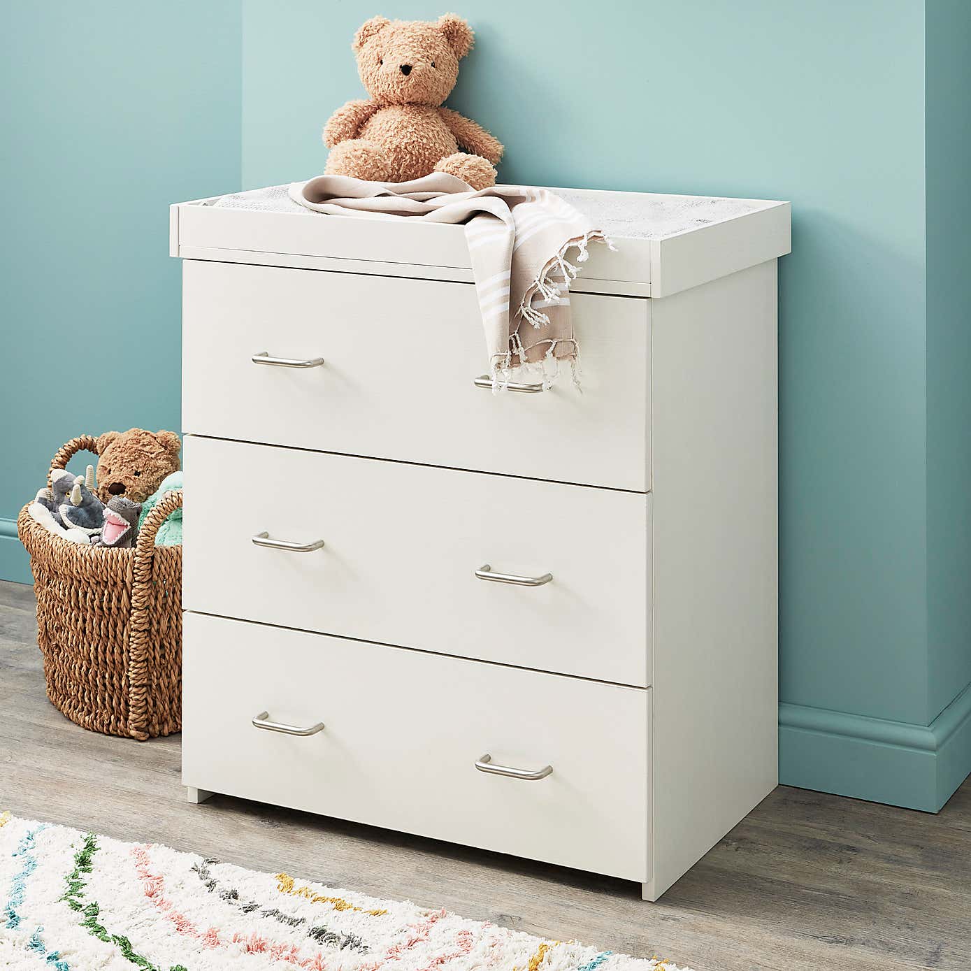 Babymore Caro 3 Drawer Chest & Changing Unit