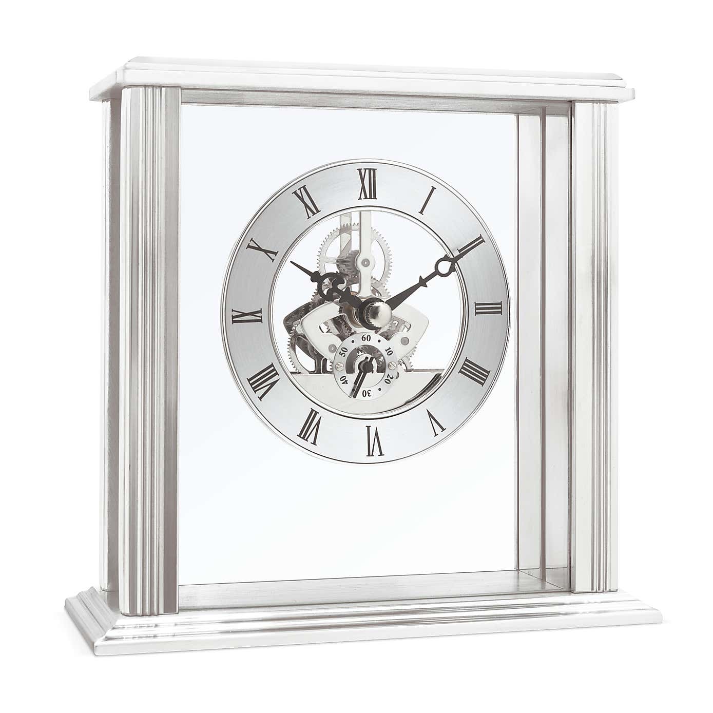 Acctim Vermont Silver Mantel Clock