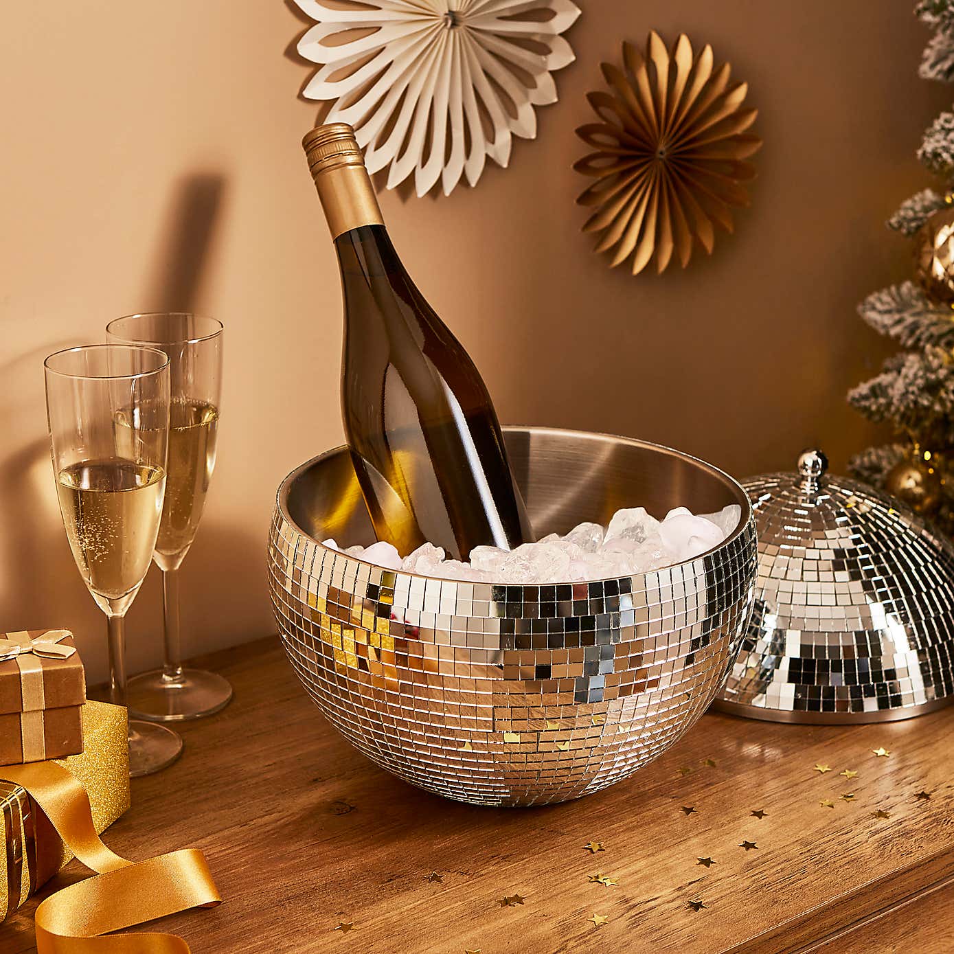 Large Disco Ball Ice Bucket
