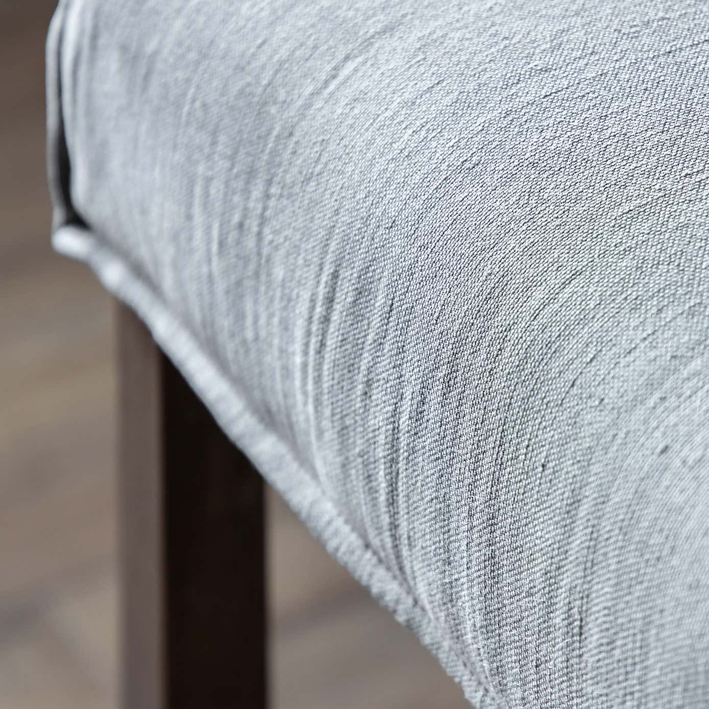 Thane Set of 2 Bar Stools, Grey Linen