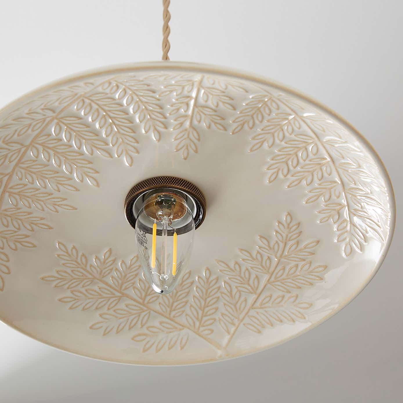 Churchgate Fawsley Fern Industrial Adjustable Pendant Light