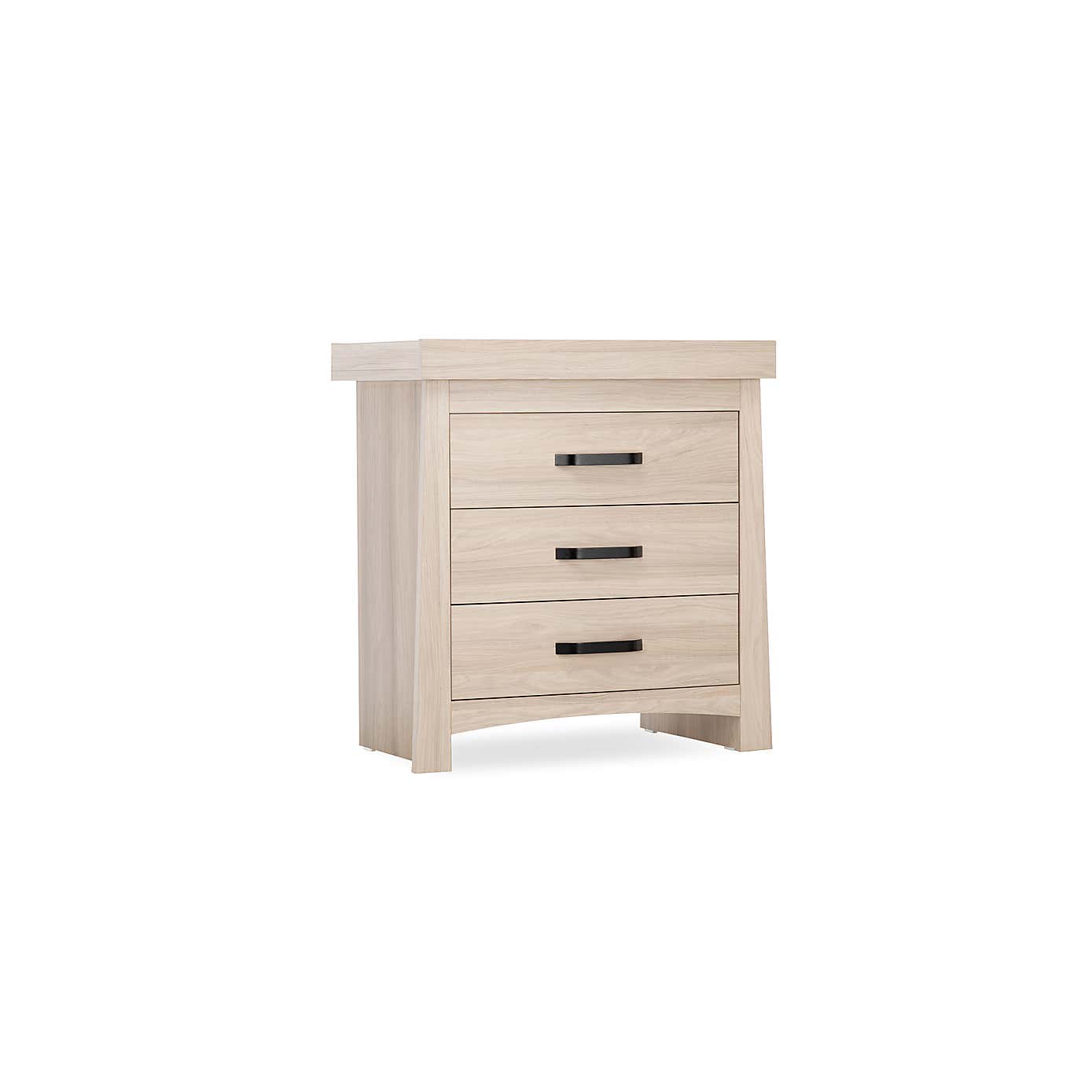 CuddleCo Isla 3 Drawer Chest & Changing Unit, Ash