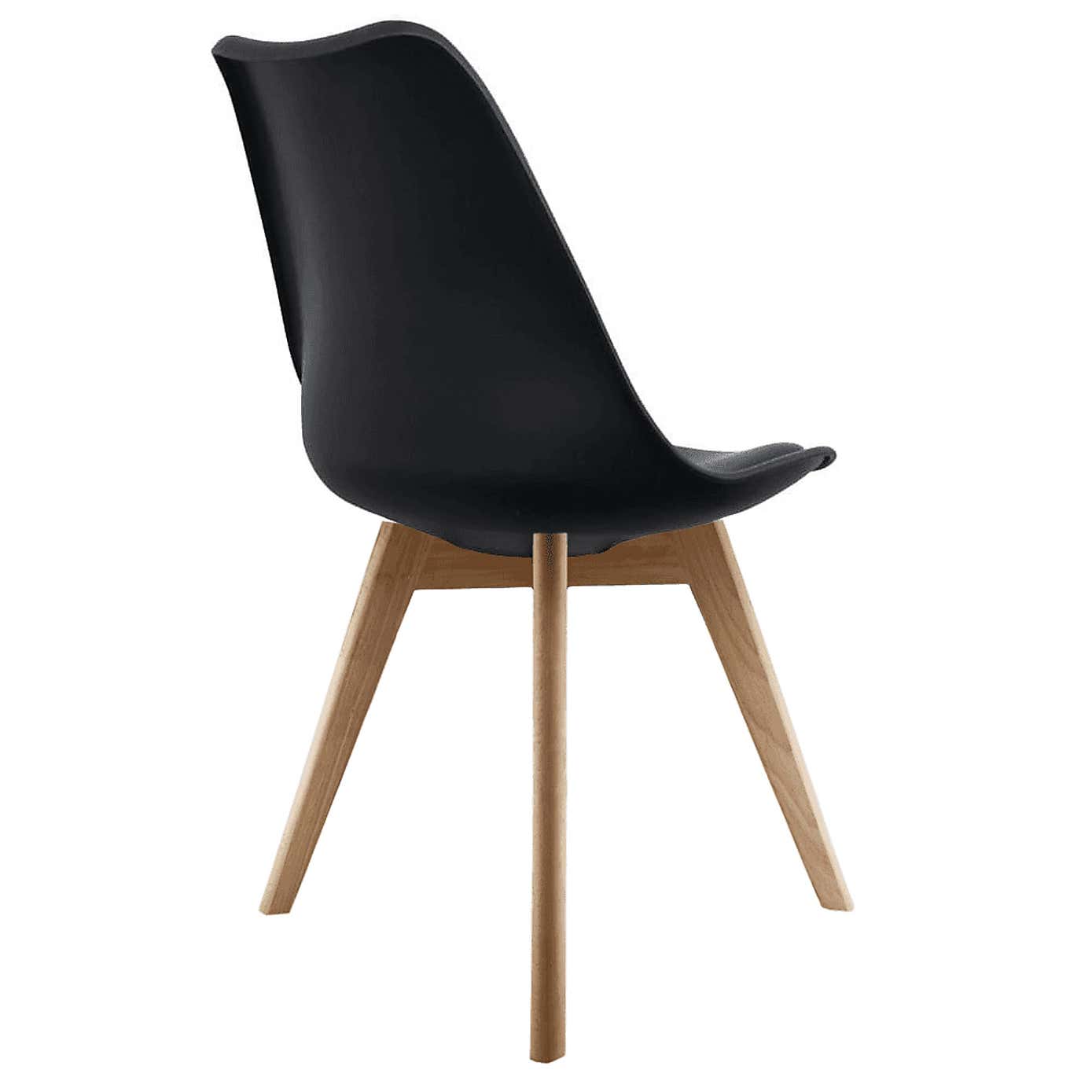 Fusion Living Soho Plastic Dining Chair with Squared Legs