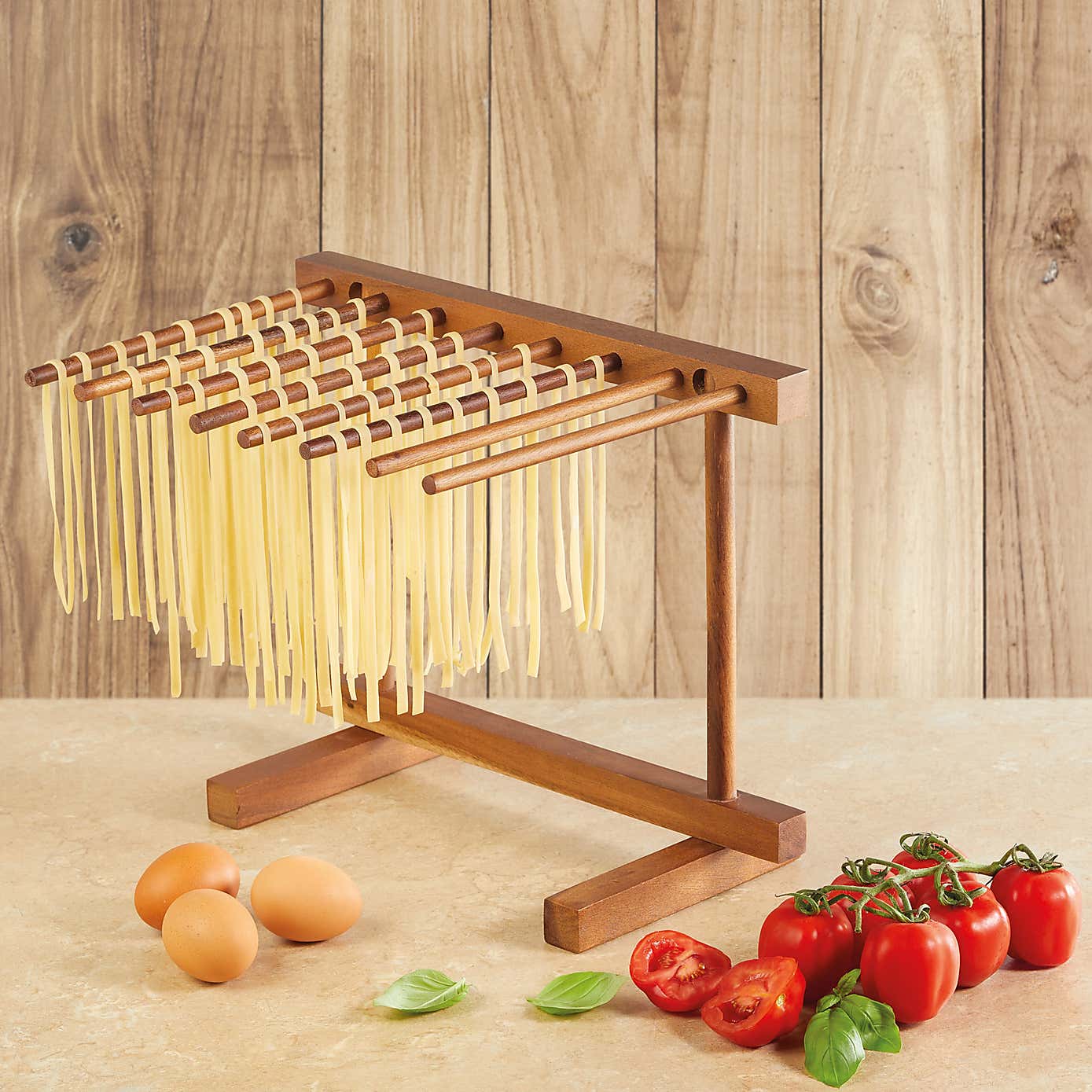 KitchenCraft World of Flavours Italian Pasta Drying Stand