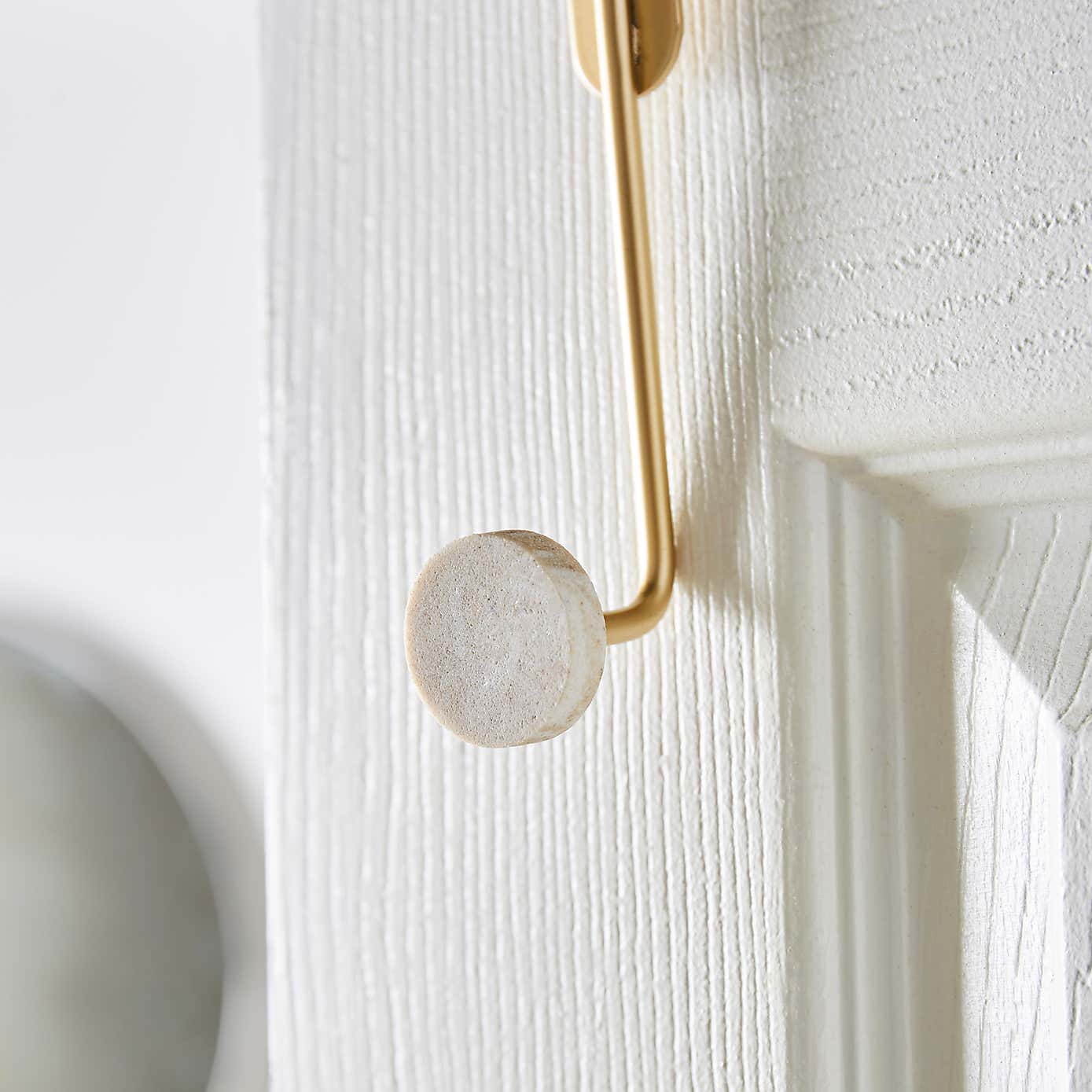 Marble Single Overdoor Towel Hook