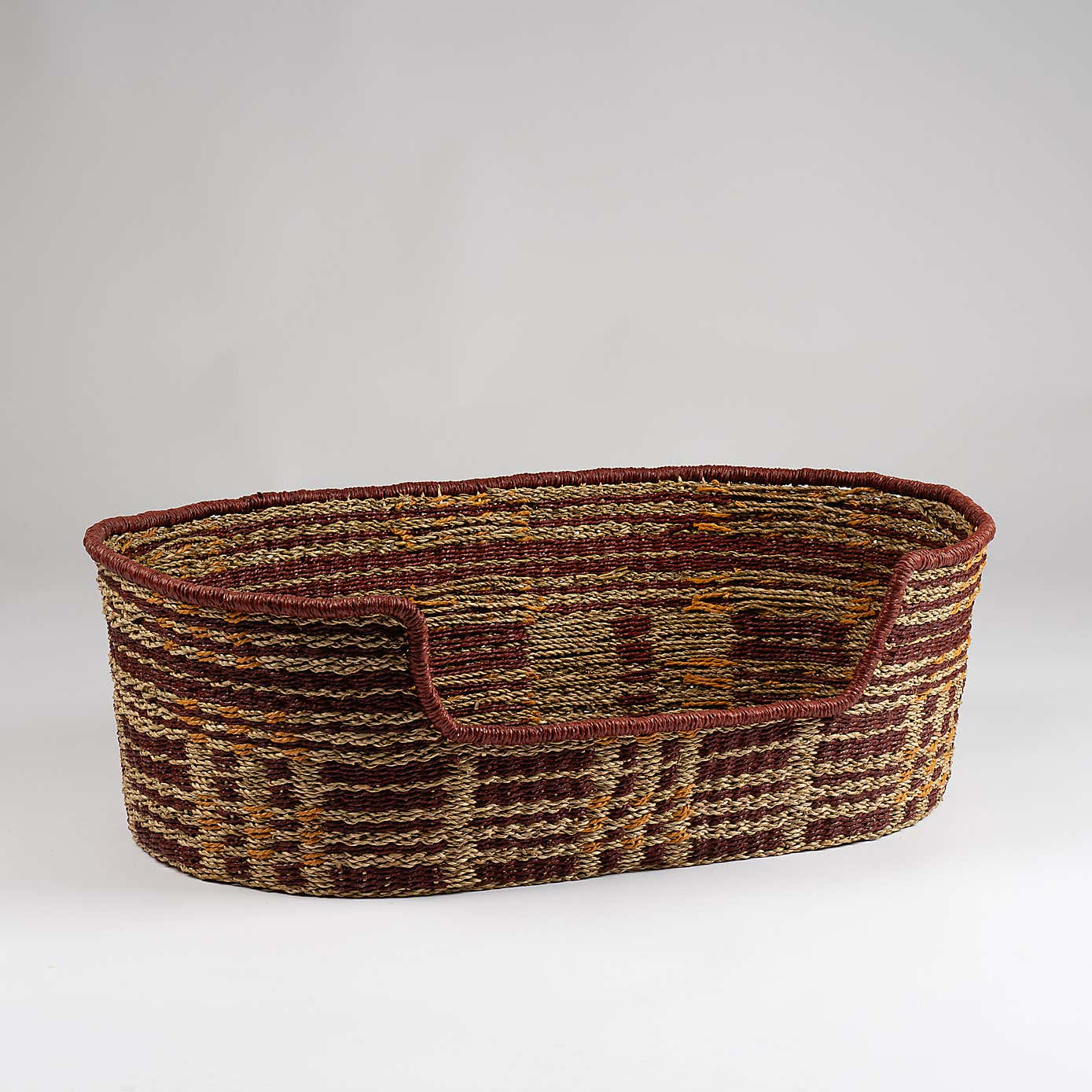 Check Woven Pet Bed