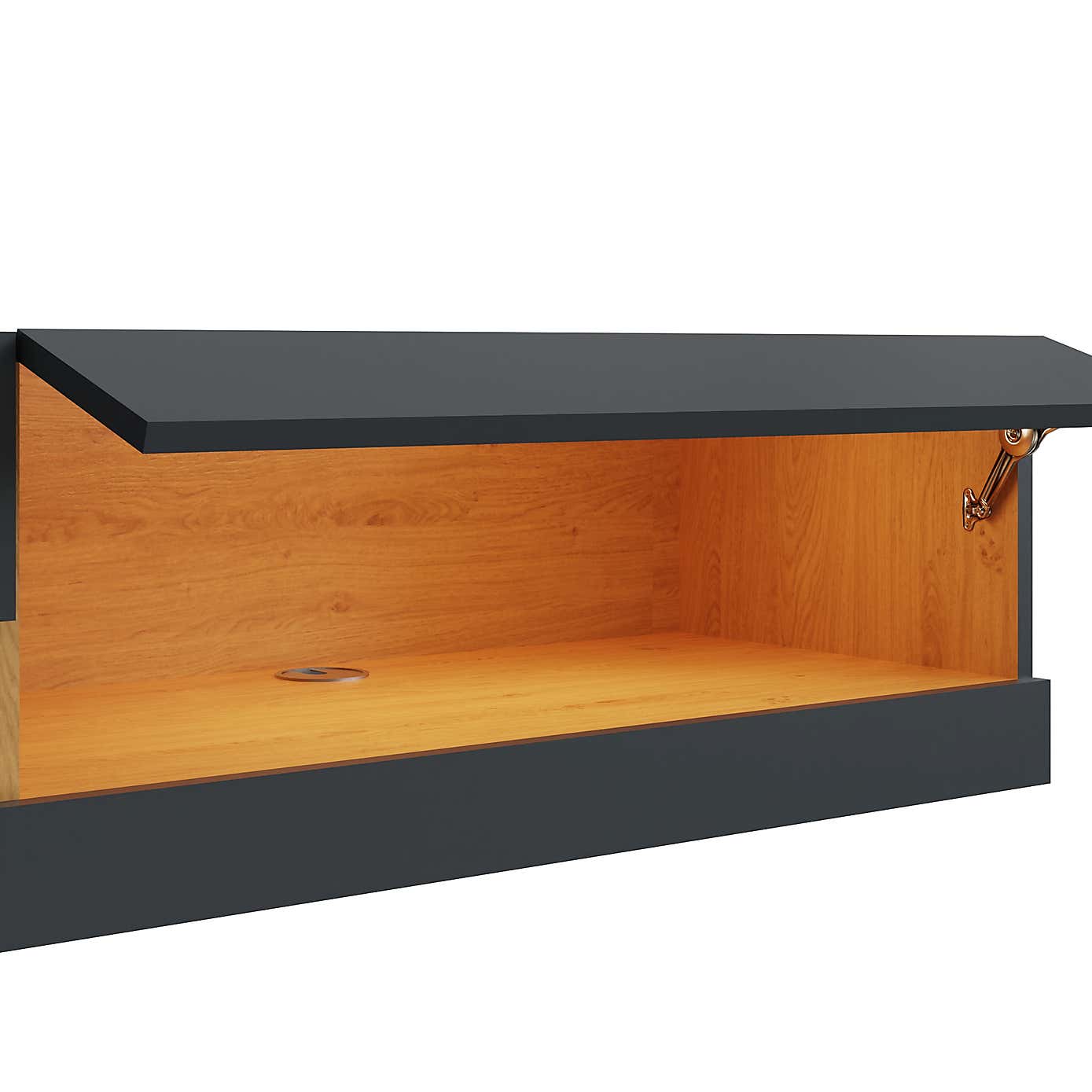 Delta 150cm Wall TV Unit with LEDs for TVs up to 65"