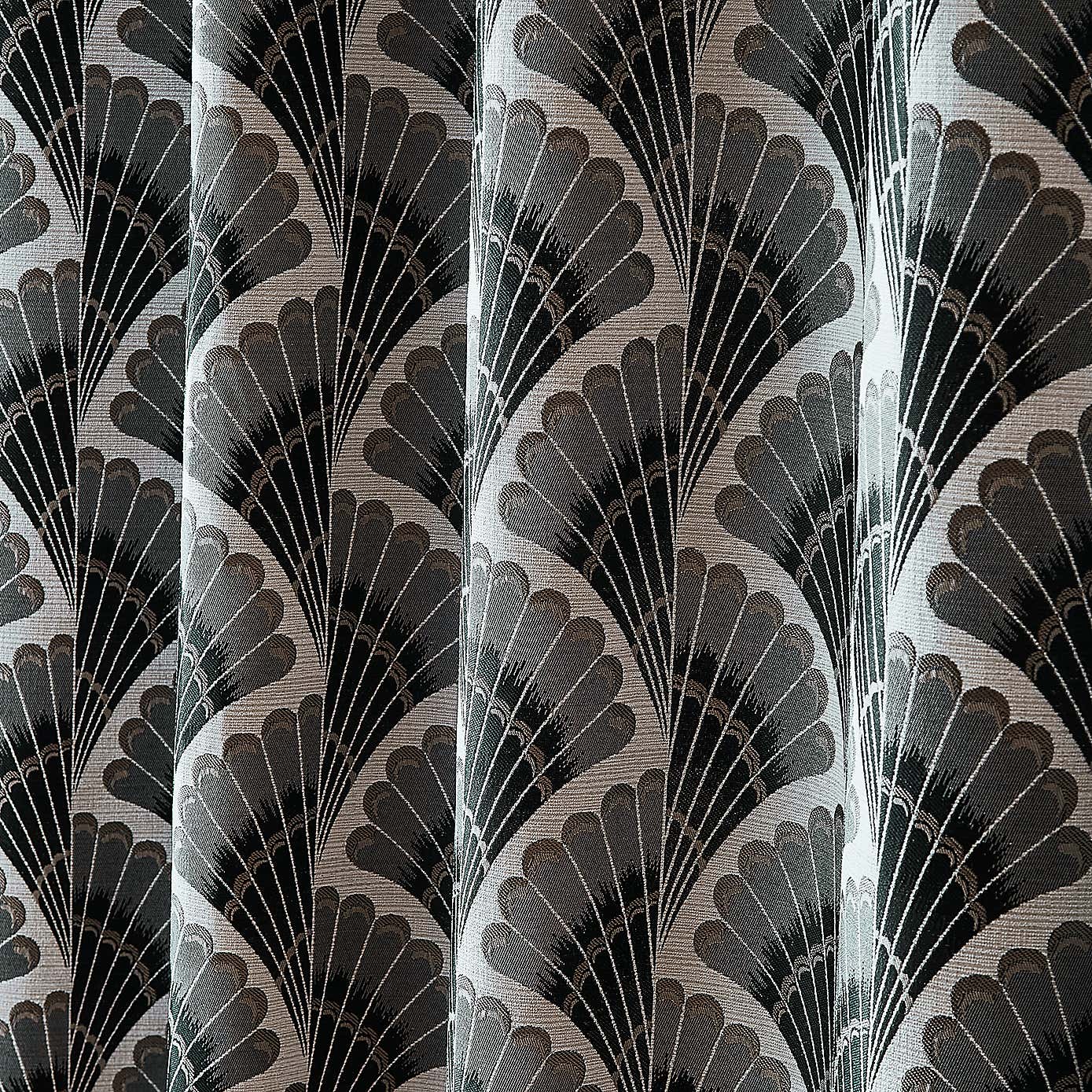 Fan Jacquard Eyelet Curtains