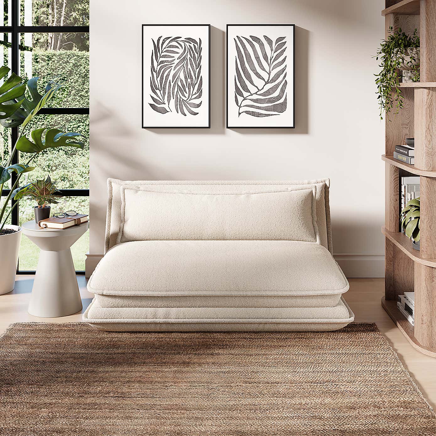 Jackson Small Double Boucle Sofa Bed