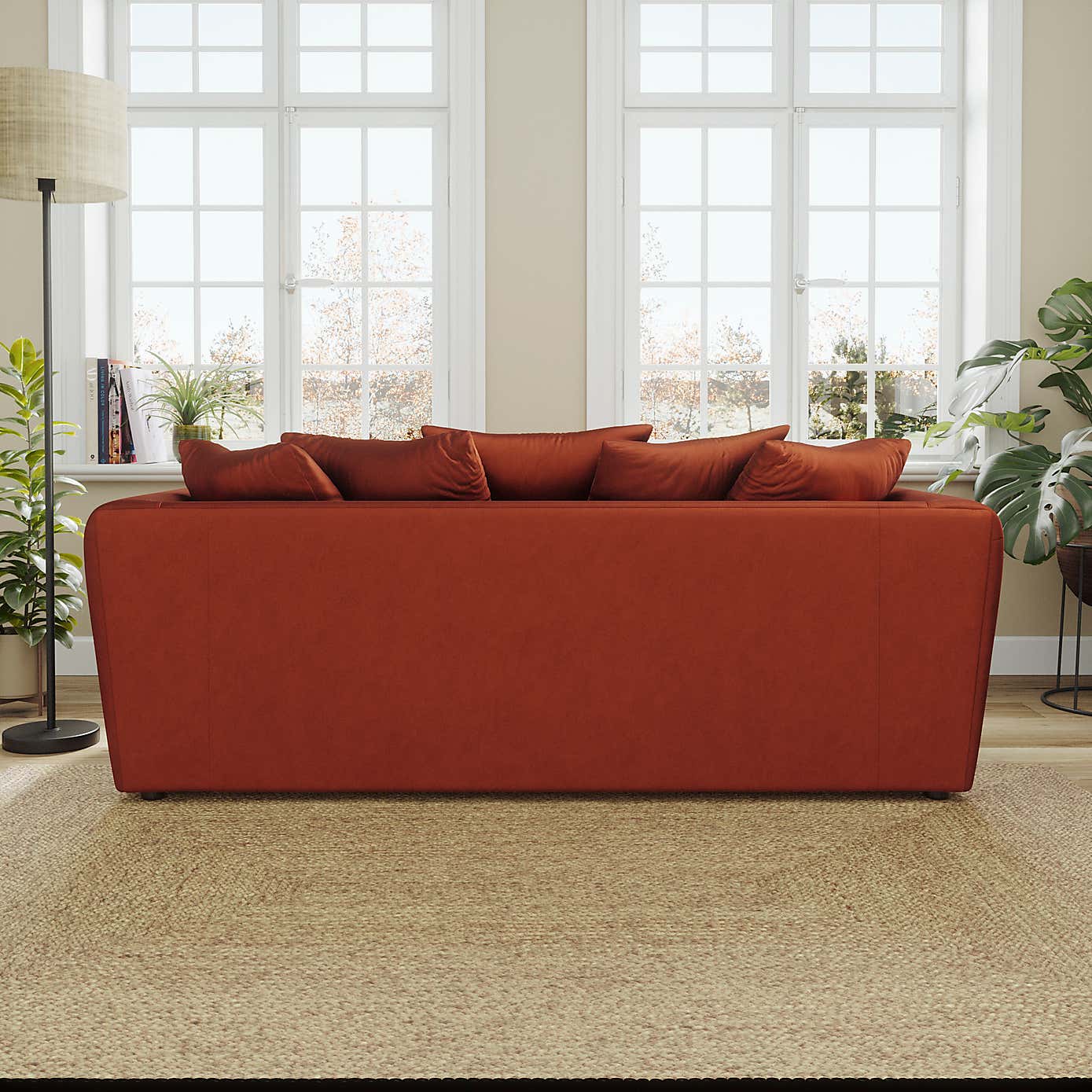 Blake Curved Arm Opulent Velvet 3 Seater Sofa