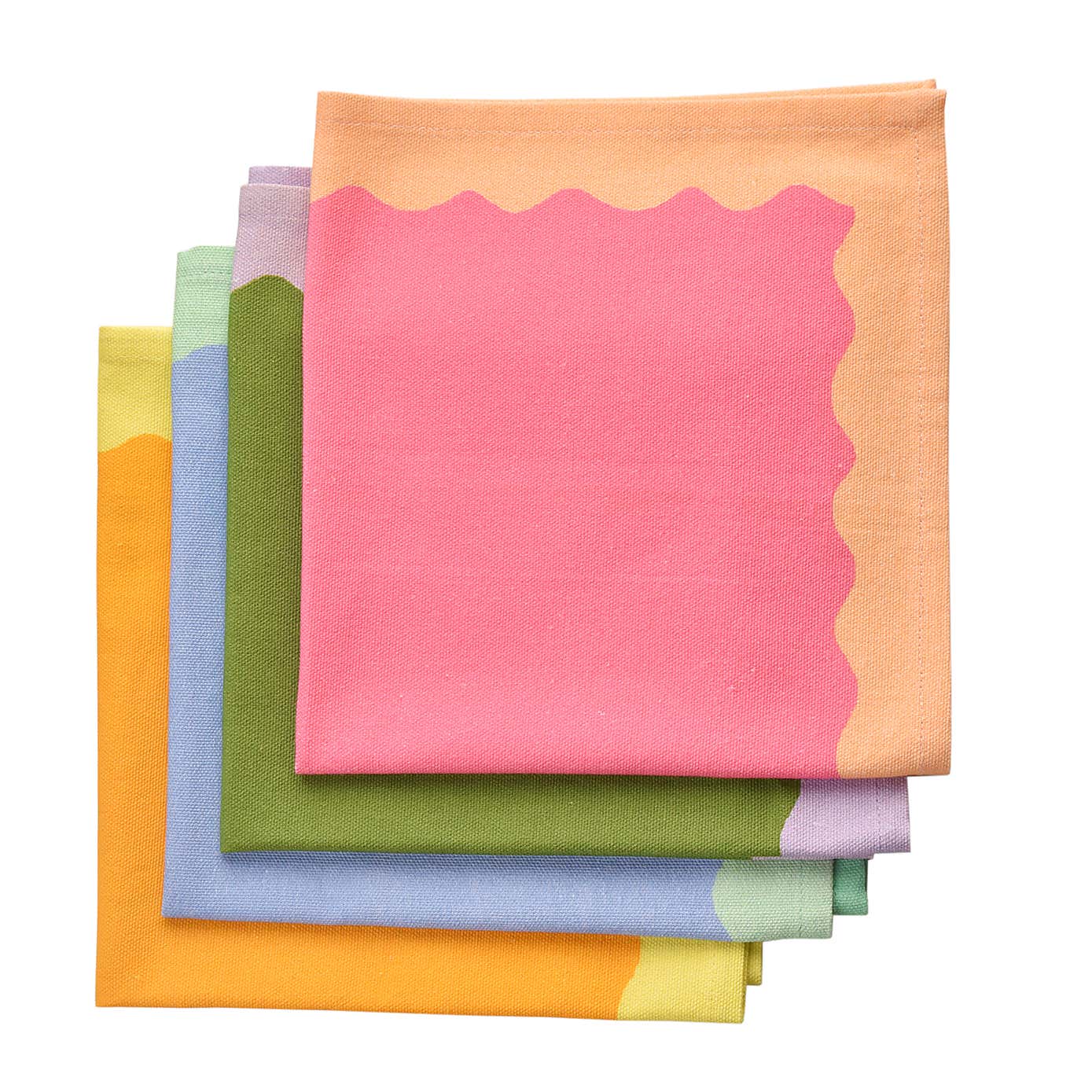 Raspberry Blossom Set of 4 Cotton Napkins