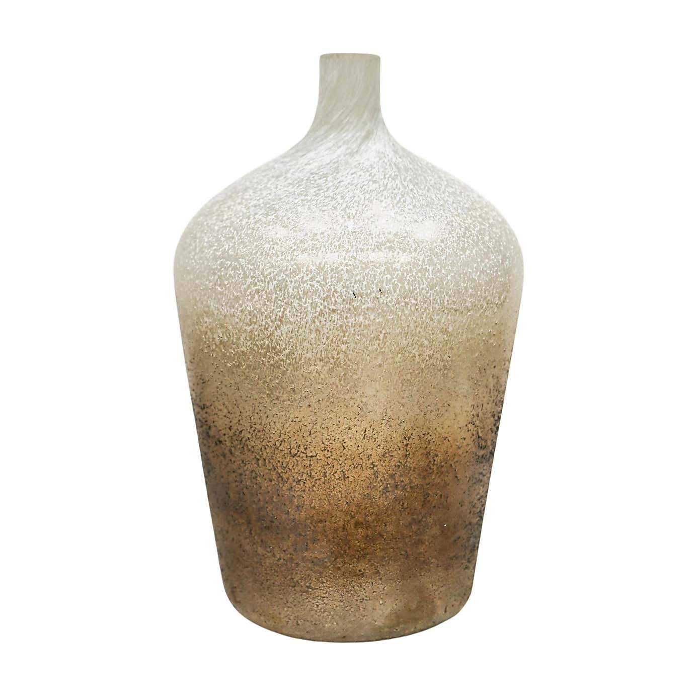 Verre Stem Frosted Glass Vase