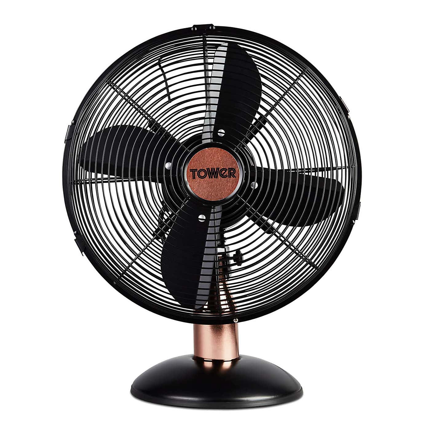 Tower Cavaletto 12" Rose Gold Desk Fan