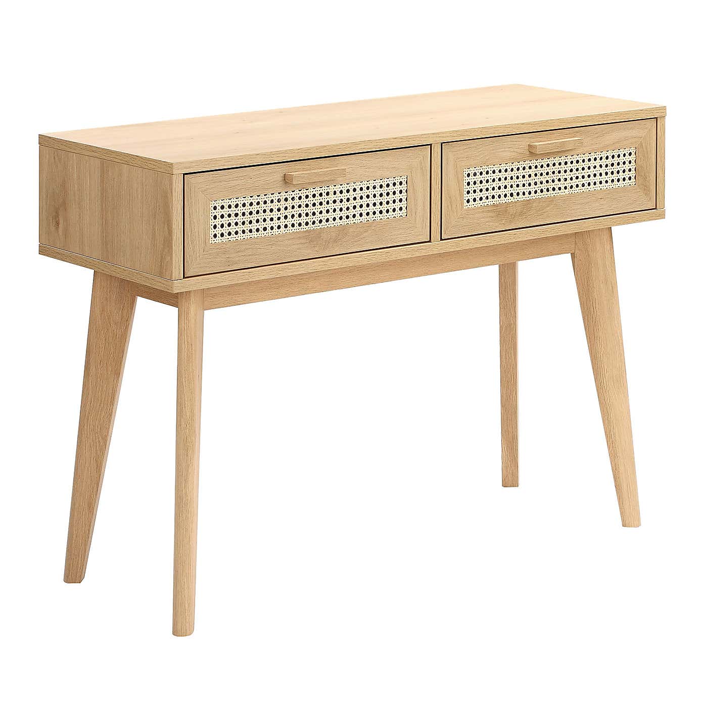 Java Console Table, Light Oak