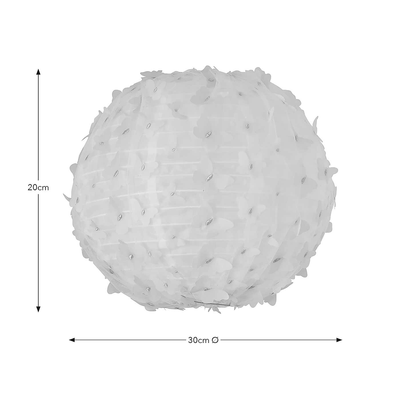 Butterfly Applique Round Easy Fit Lamp Shade