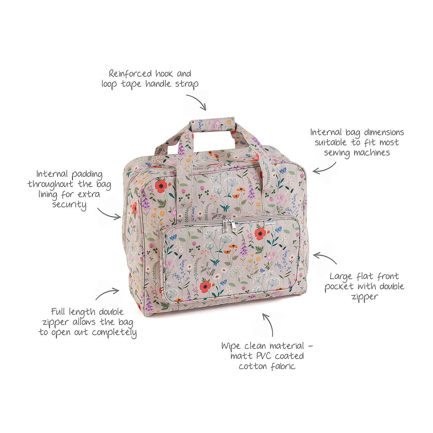 Wildflowers Sewing Machine Bag