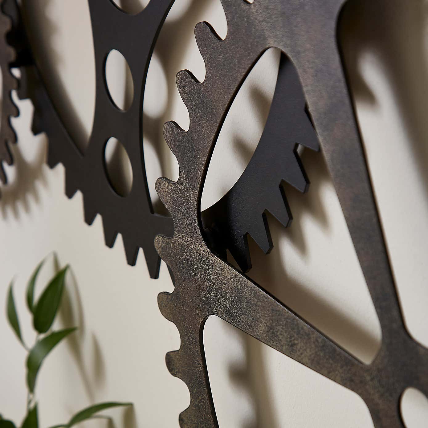 Indoor Outdoor Listera Cogs Wall Art 100cm