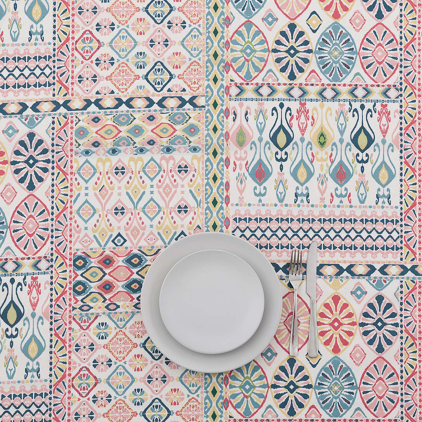 By The Metre Global Patchwork PVC