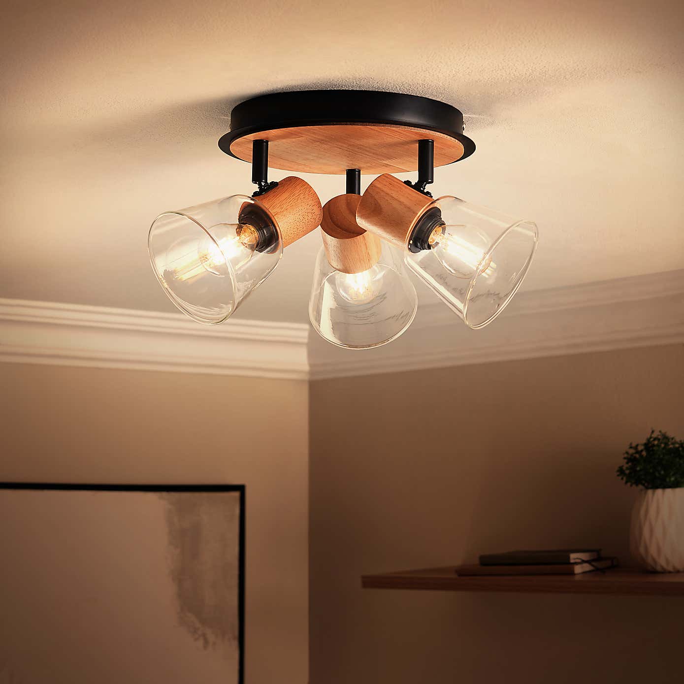 Zoya Industrial 3 Light Adjustable Spotlight