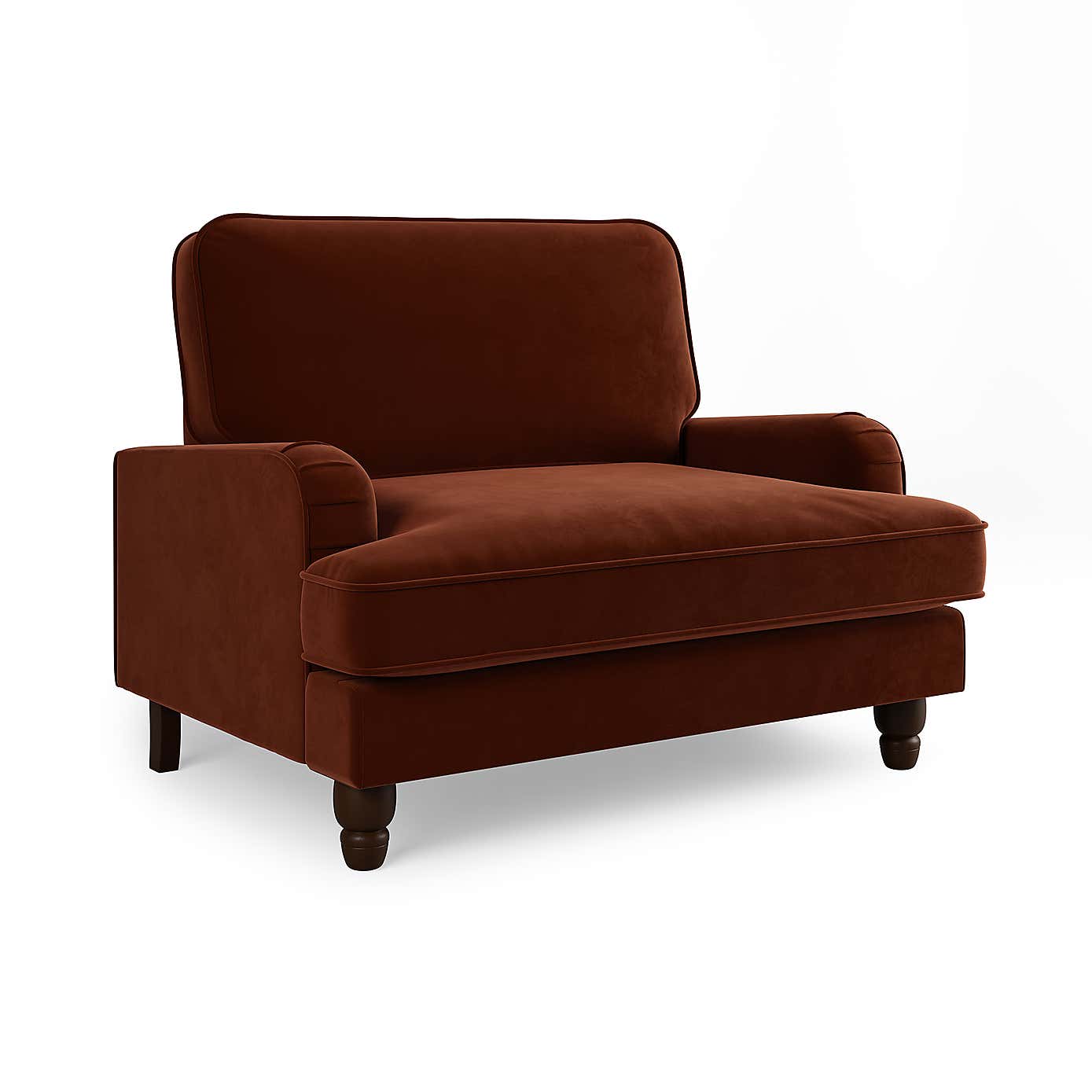 Beatrice Matte Velvet Snuggle Single Sofa Bed