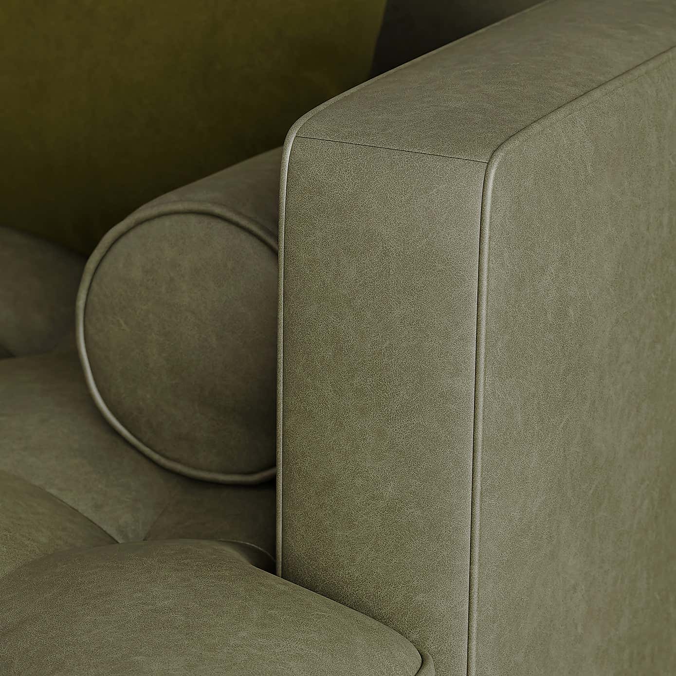 Zoe Faux Leather Left Hand Corner Sofa