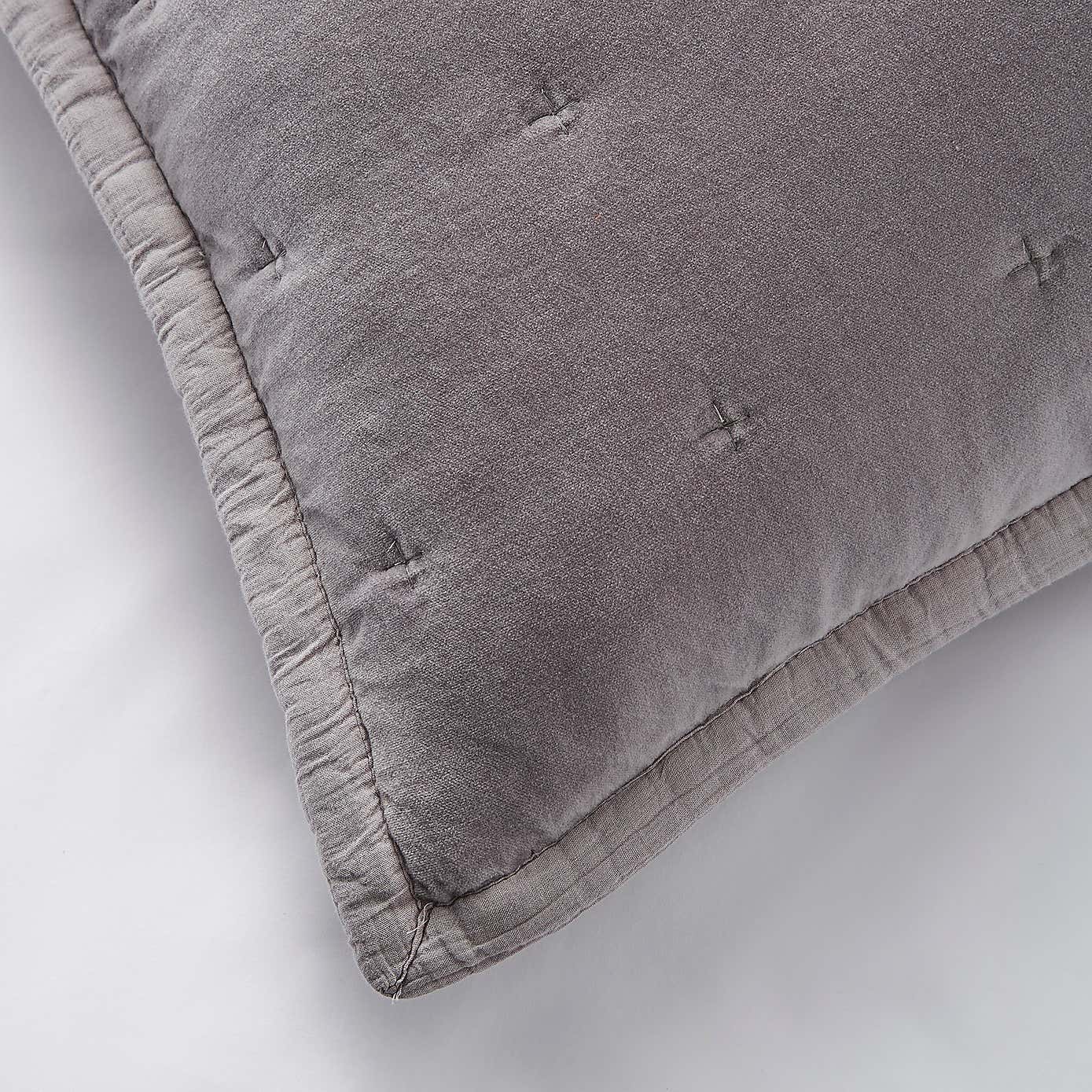 Dorma Adeena Grey Continental Pillowcase