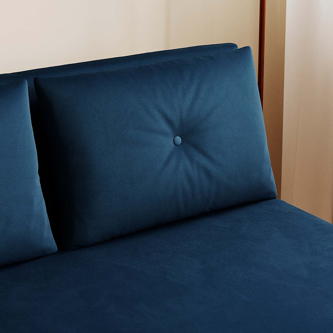 Phoebe Velvet Small Double Sofa Bed