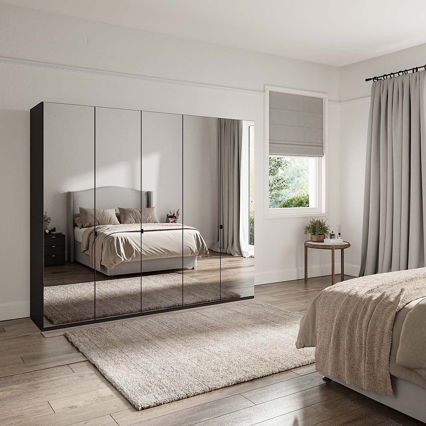 Wiemann Kahla 5 Door Mirrored Wardrobe