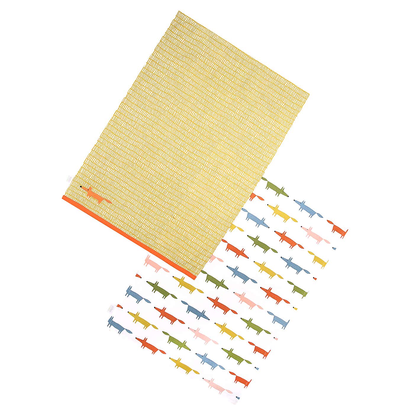 Scion Dexam Mr Fox Set of 2 Tea Towels