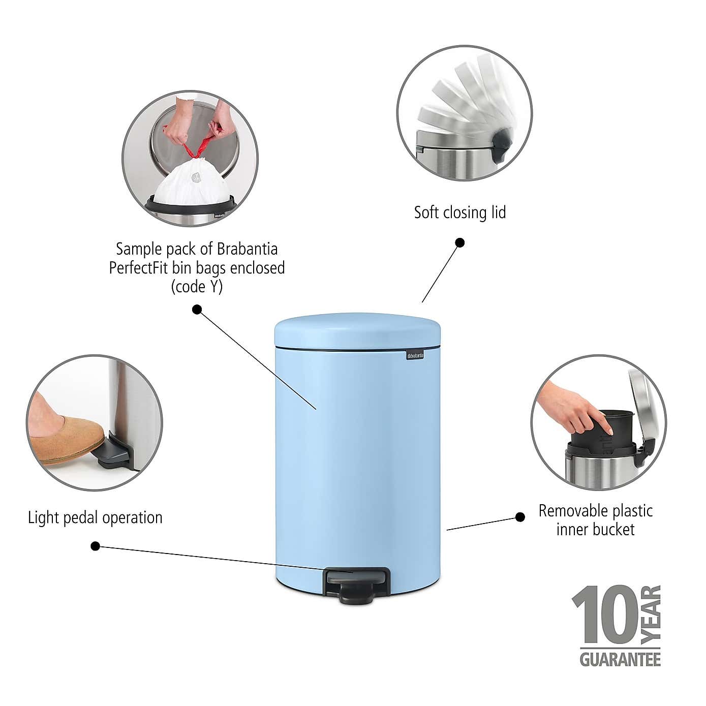 Brabantia NewIcon 20L Pedal Bin