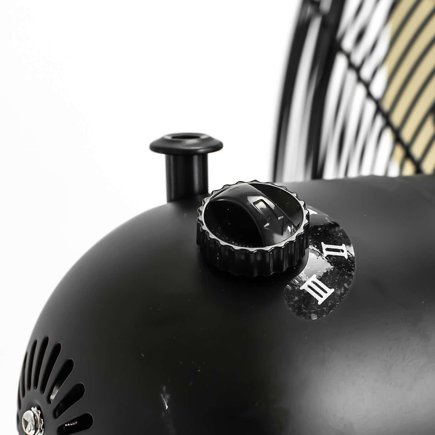 16” Matt Black Tripod Fan with Gold Blades