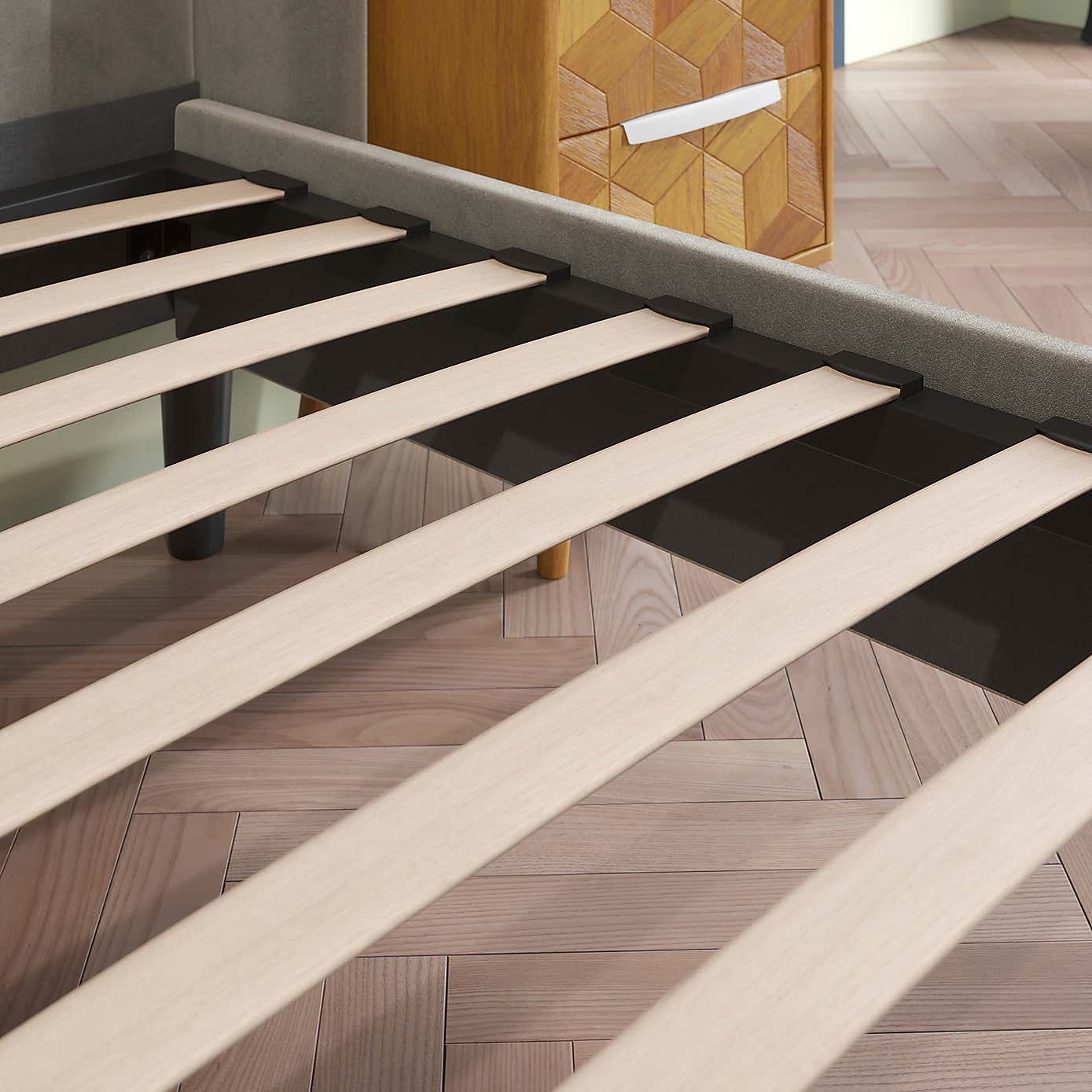 Alara Pleated Velvet Bed