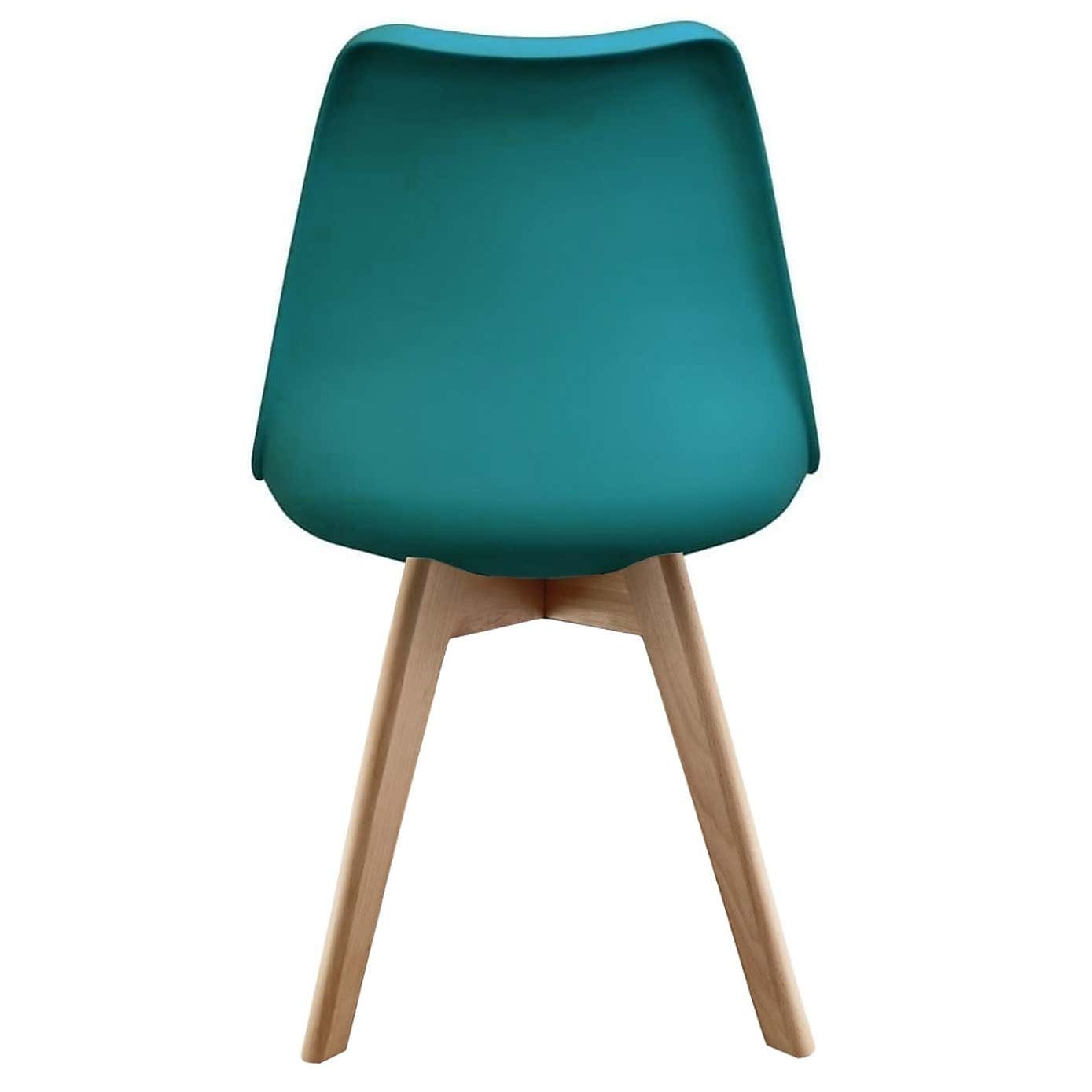 Fusion Living Soho Plastic Dining Chair with Squared Legs