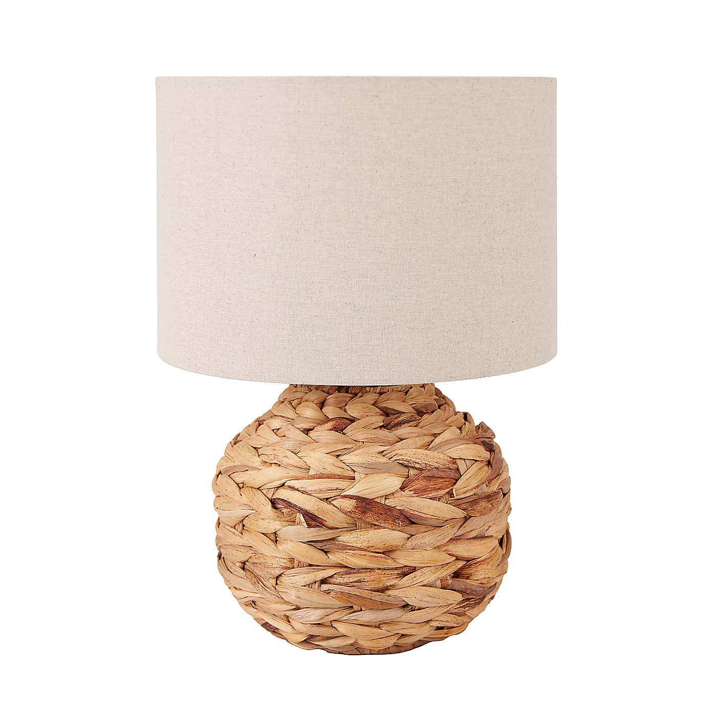 Zadi Plaited Water Hyacinth Table Lamp
