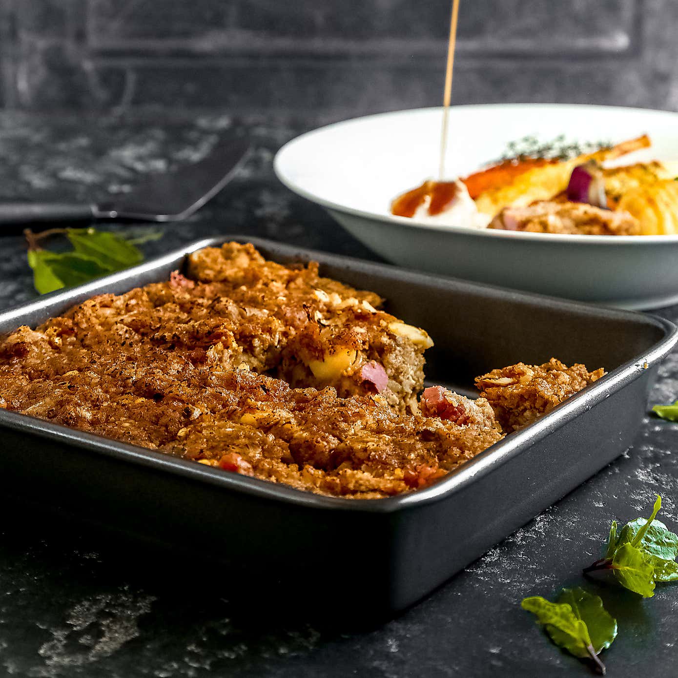 MasterClass Non Stick Twin Pack Roast Pan and Bake Pan