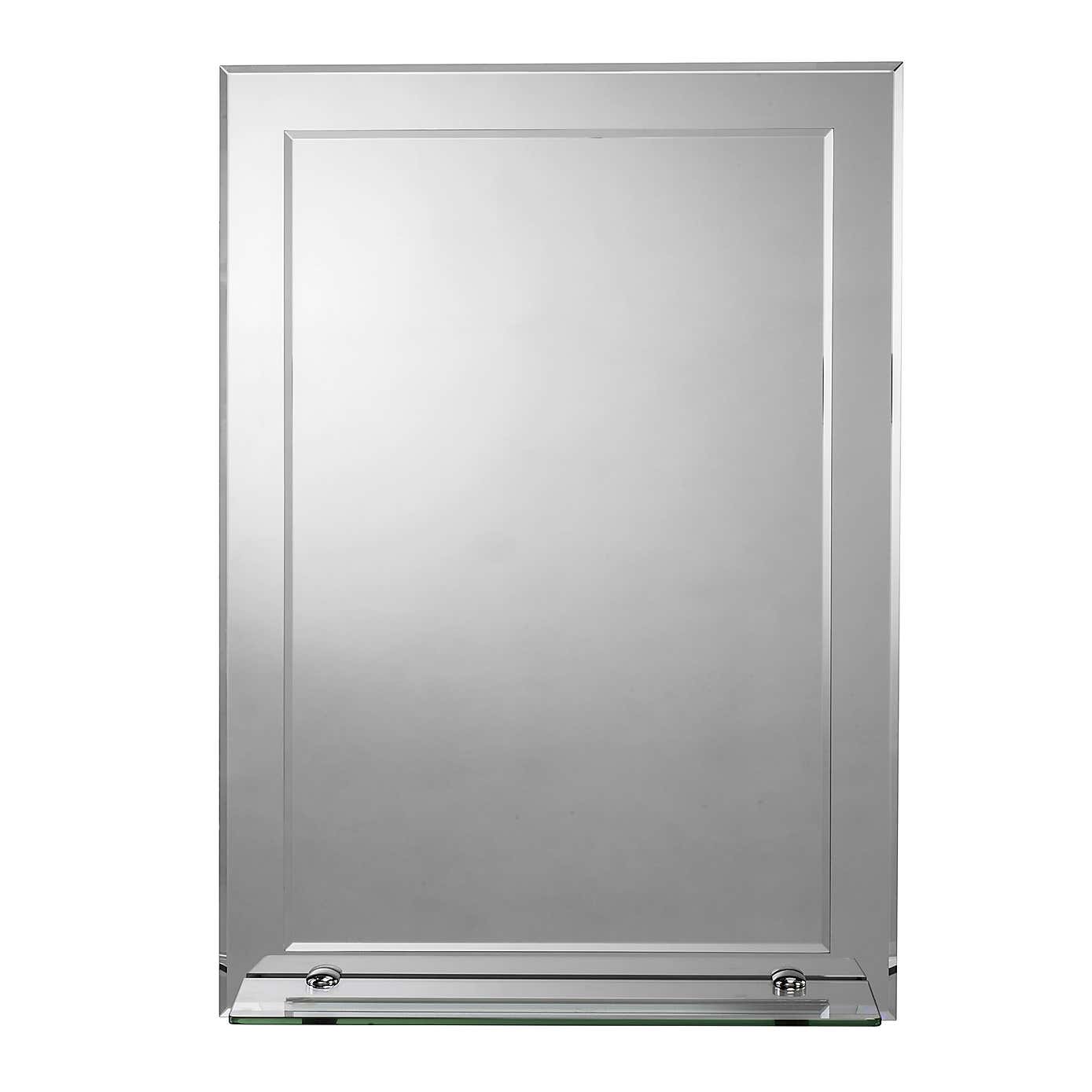 Devoke Rectangular Mirror with Shelf