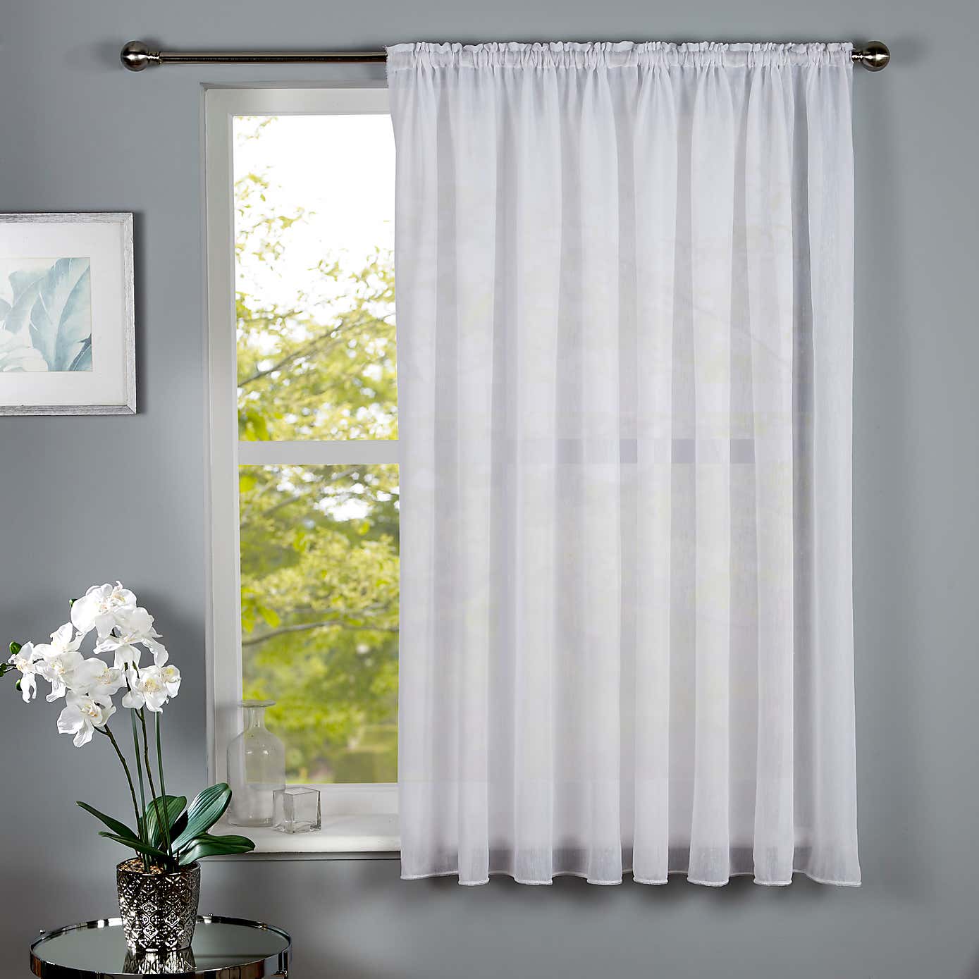 By the Metre White Rowan Recycled Voile