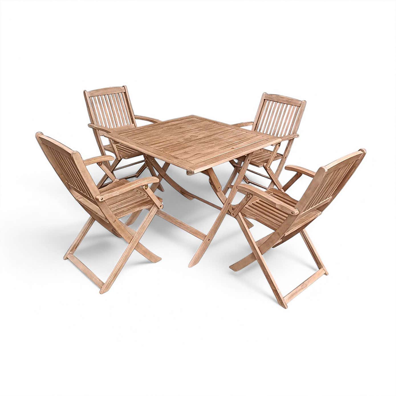 A.Mir London Square Folding Outdoor Dining Set